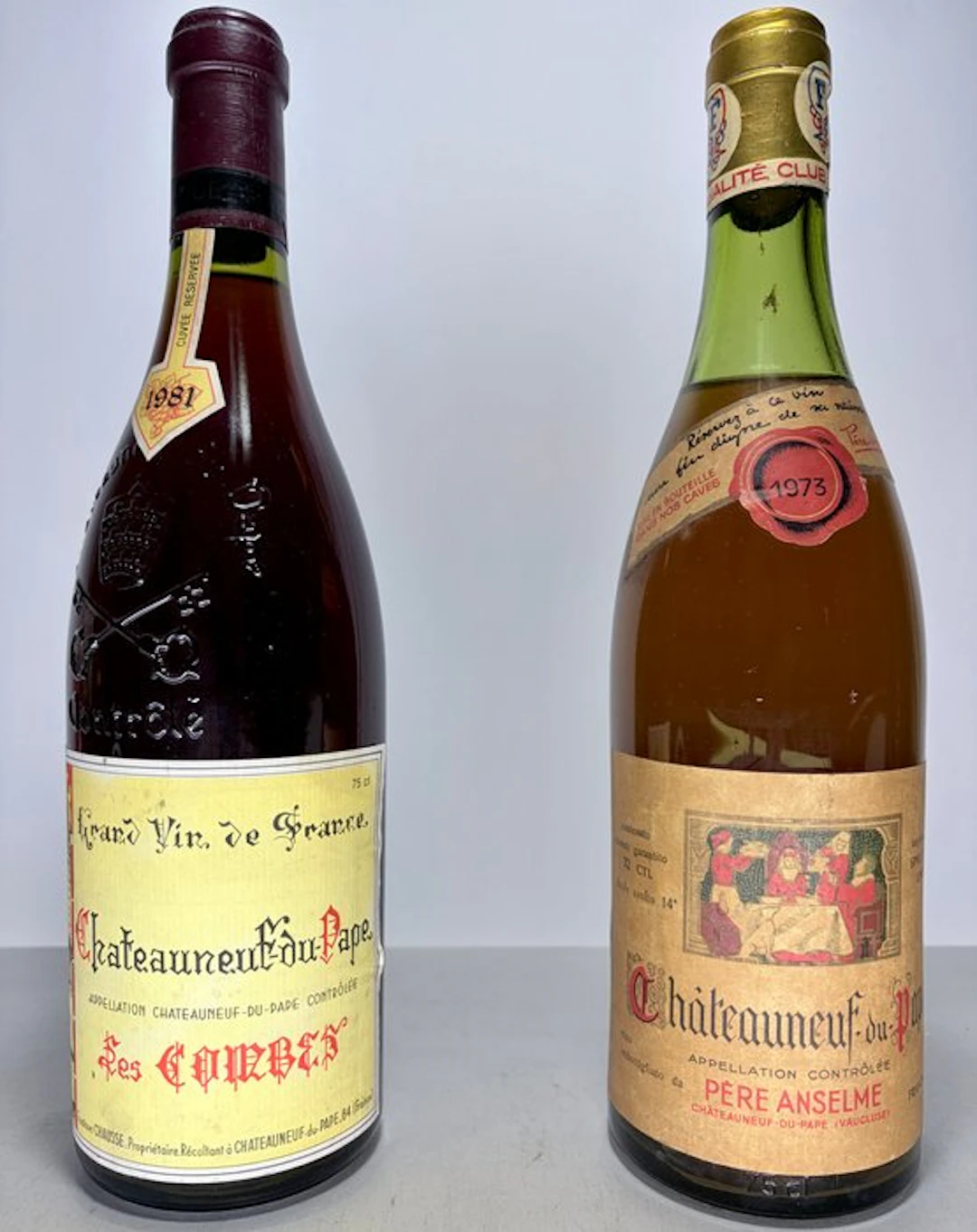 1973 Pere Anselme; Les Courbes - Châteauneuf-du-Pape - 2 Bottles (0.75L)