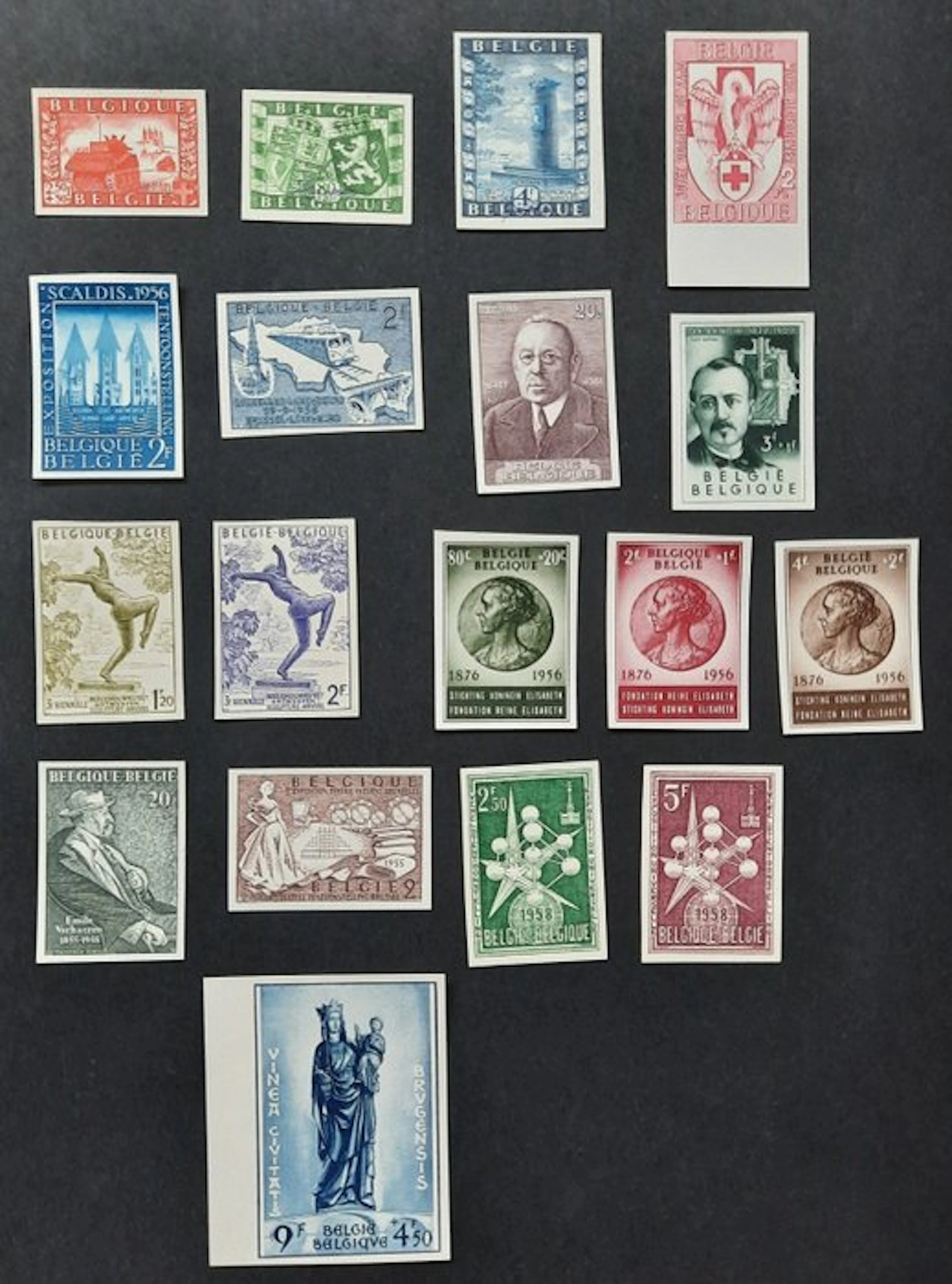 Belgium - Belgium: a beautiful selection, untouched, of the 1950s.