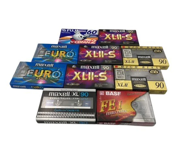 Maxell - Fuji - BASF - IEC type I and type II Blank audio...