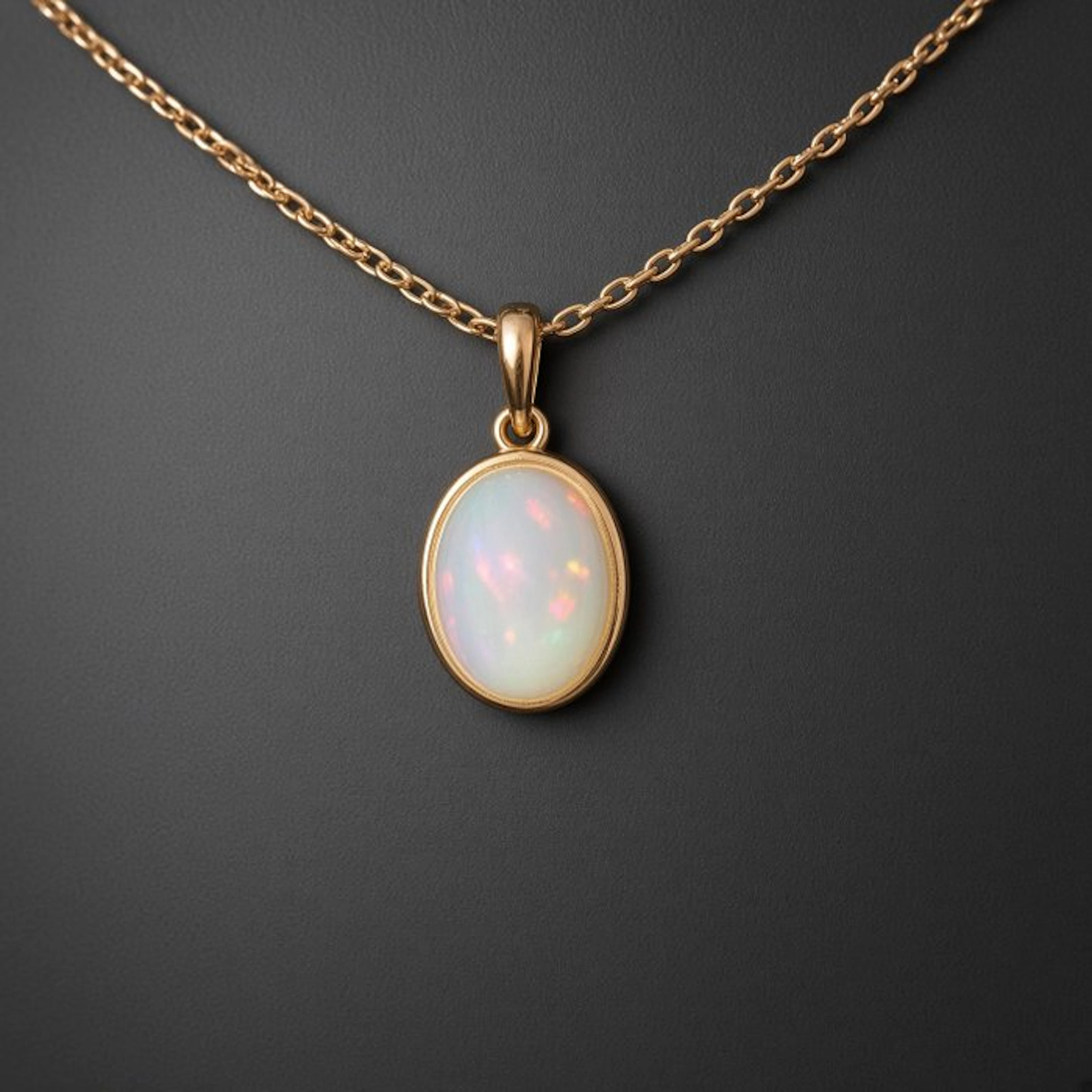 Welo opal pendant from Ethiopia
