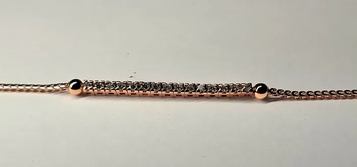 Bracelet - 18 kt. Rose gold - 0.22ct. tw. Diamond (Natural) - Diamond