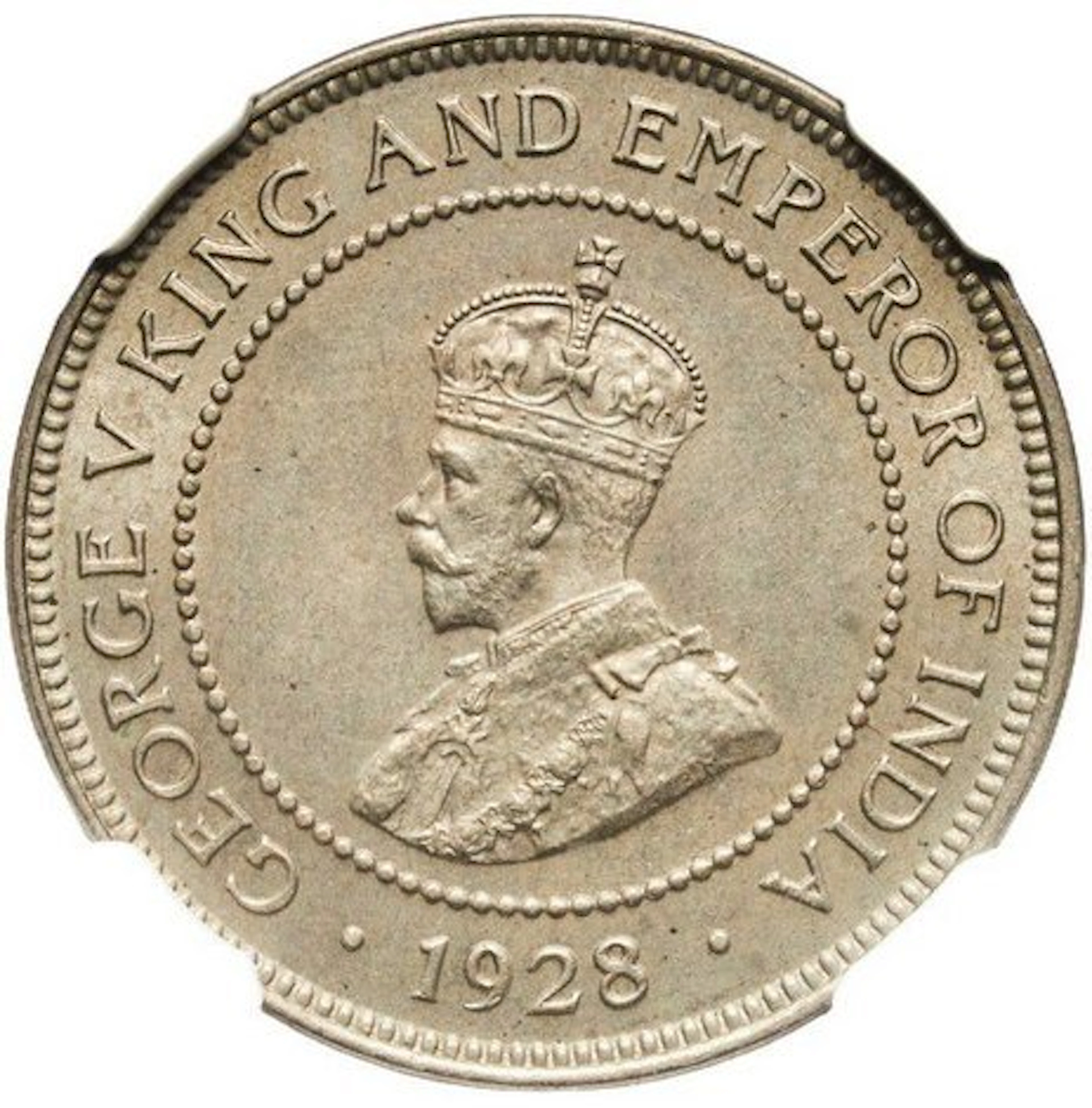 Jamaica. George V. 1/2 Penny 1928 - NGC MS64