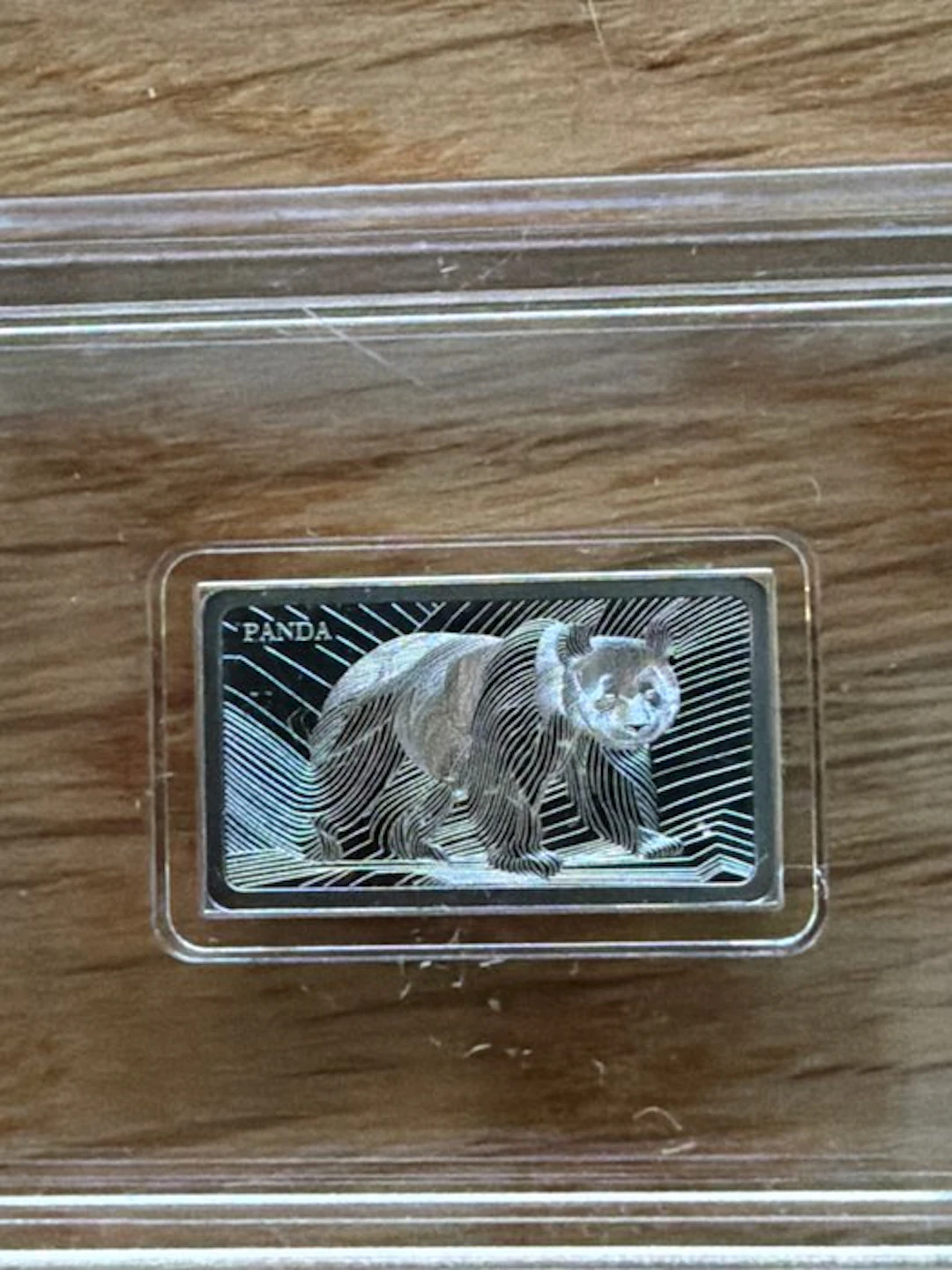 World. Platin Bar Panda , 1/100 oz (.999) (No reserve price)