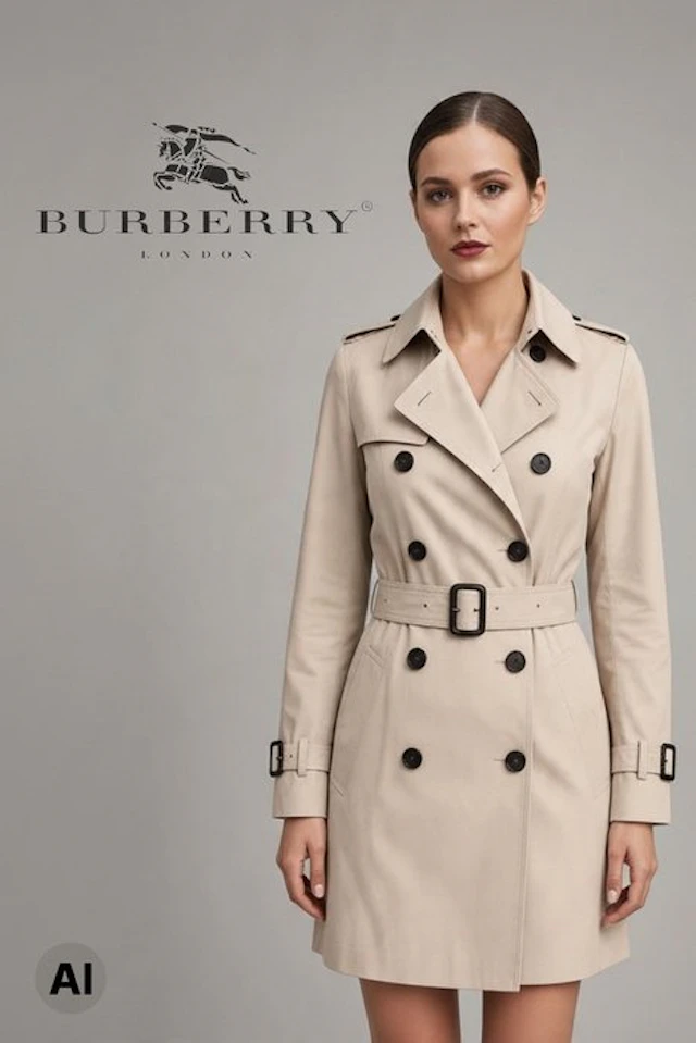 BURBERRY LONDON - Iconico Trench Coat Doppio Petto –...