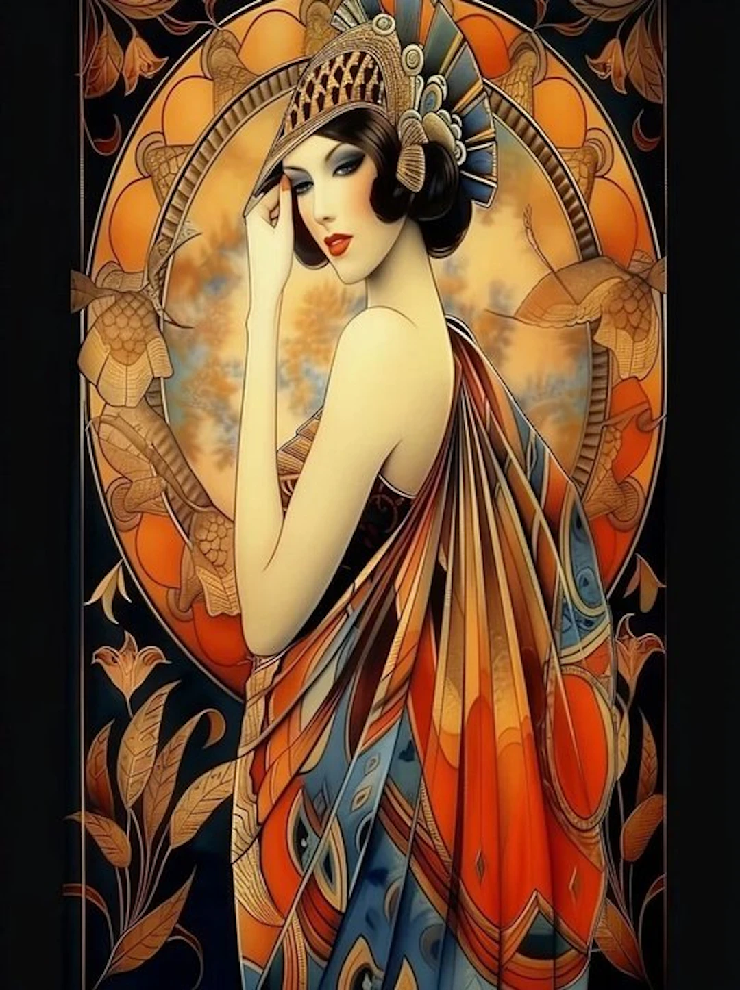 I_KONIQ - Red Suit Erte Woman