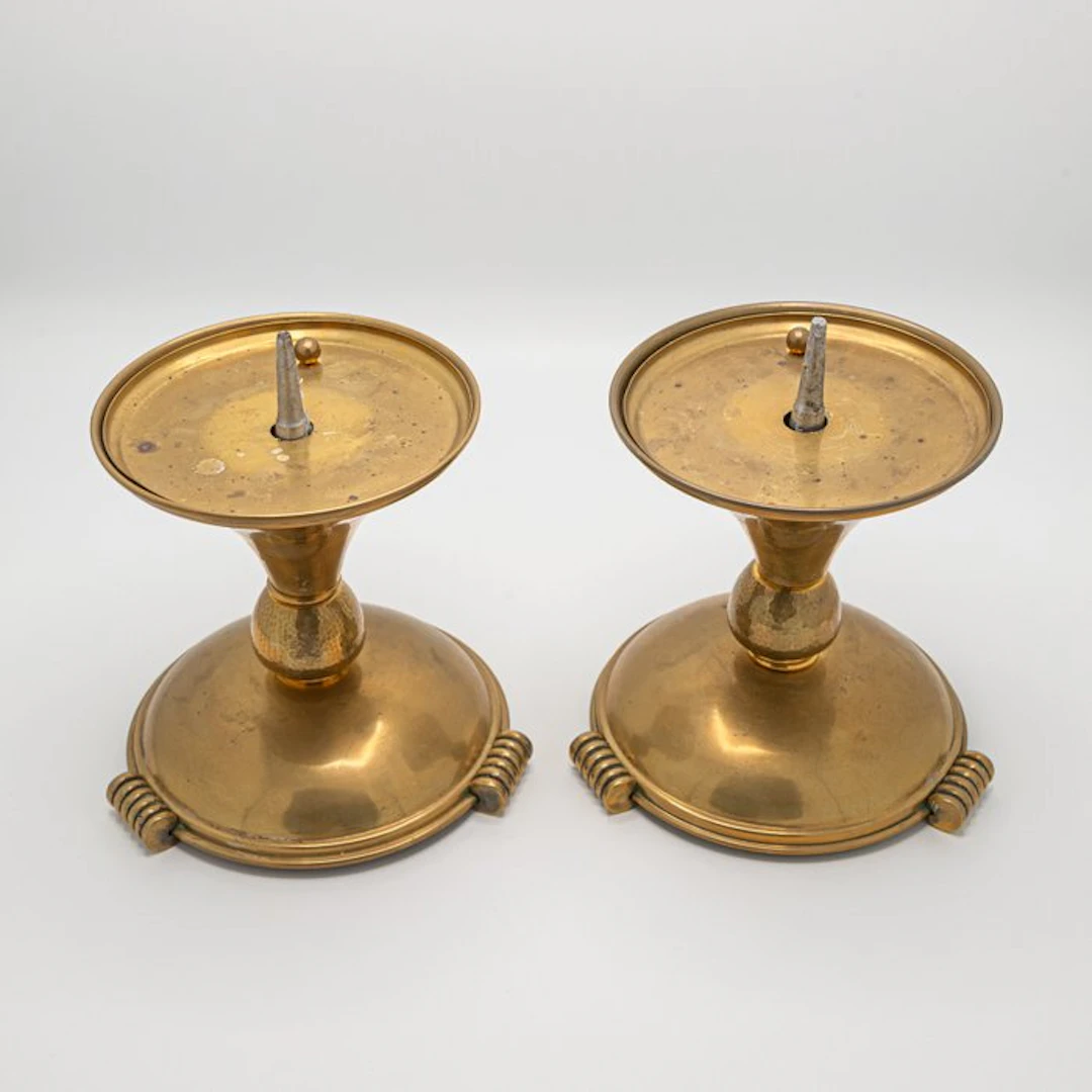 Small candelabras. - Brass - 1930-1940