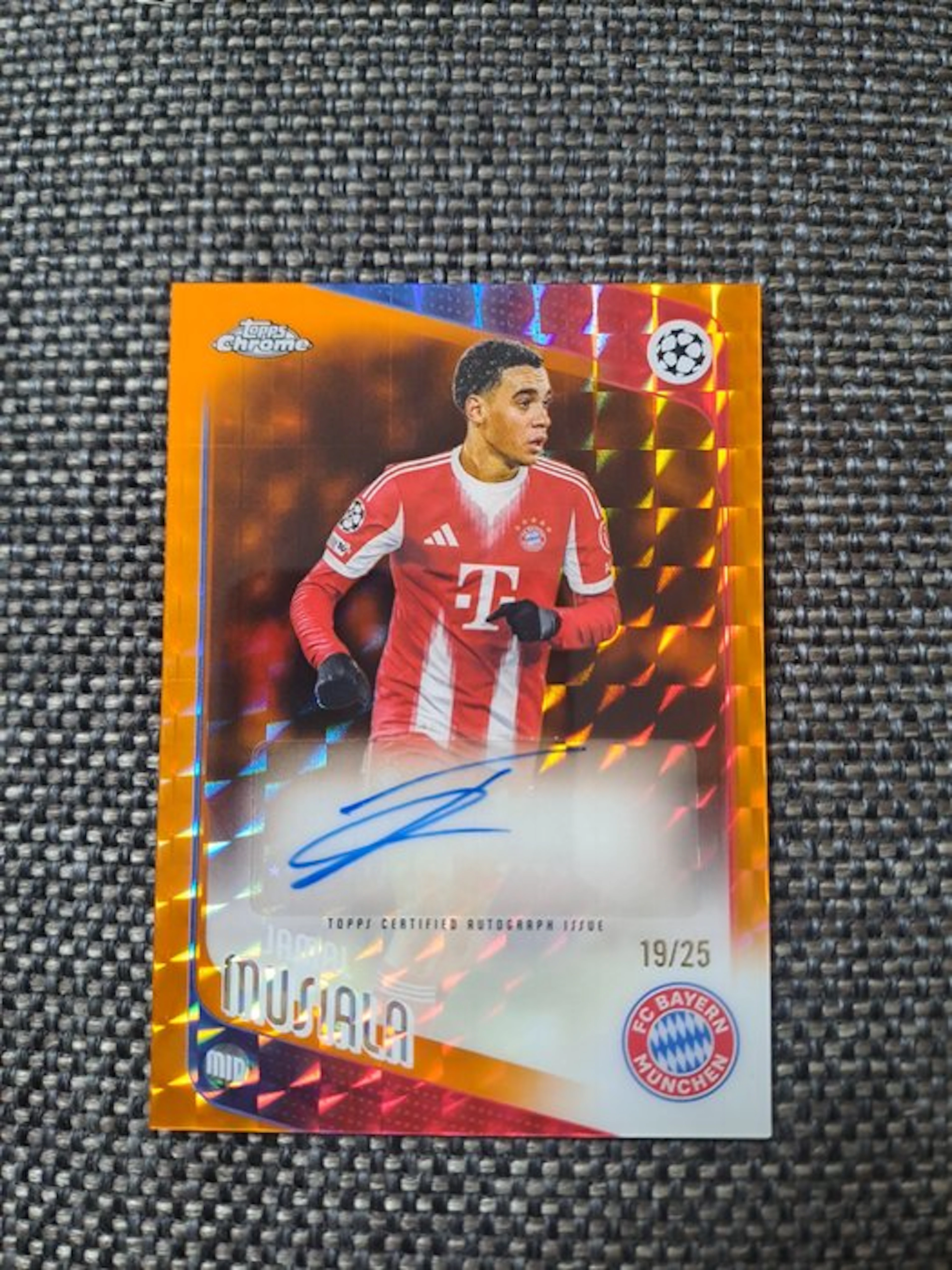 2025/26 - TOPPS Chrome - #CA-JM Jamal Musiala (19/25)...
