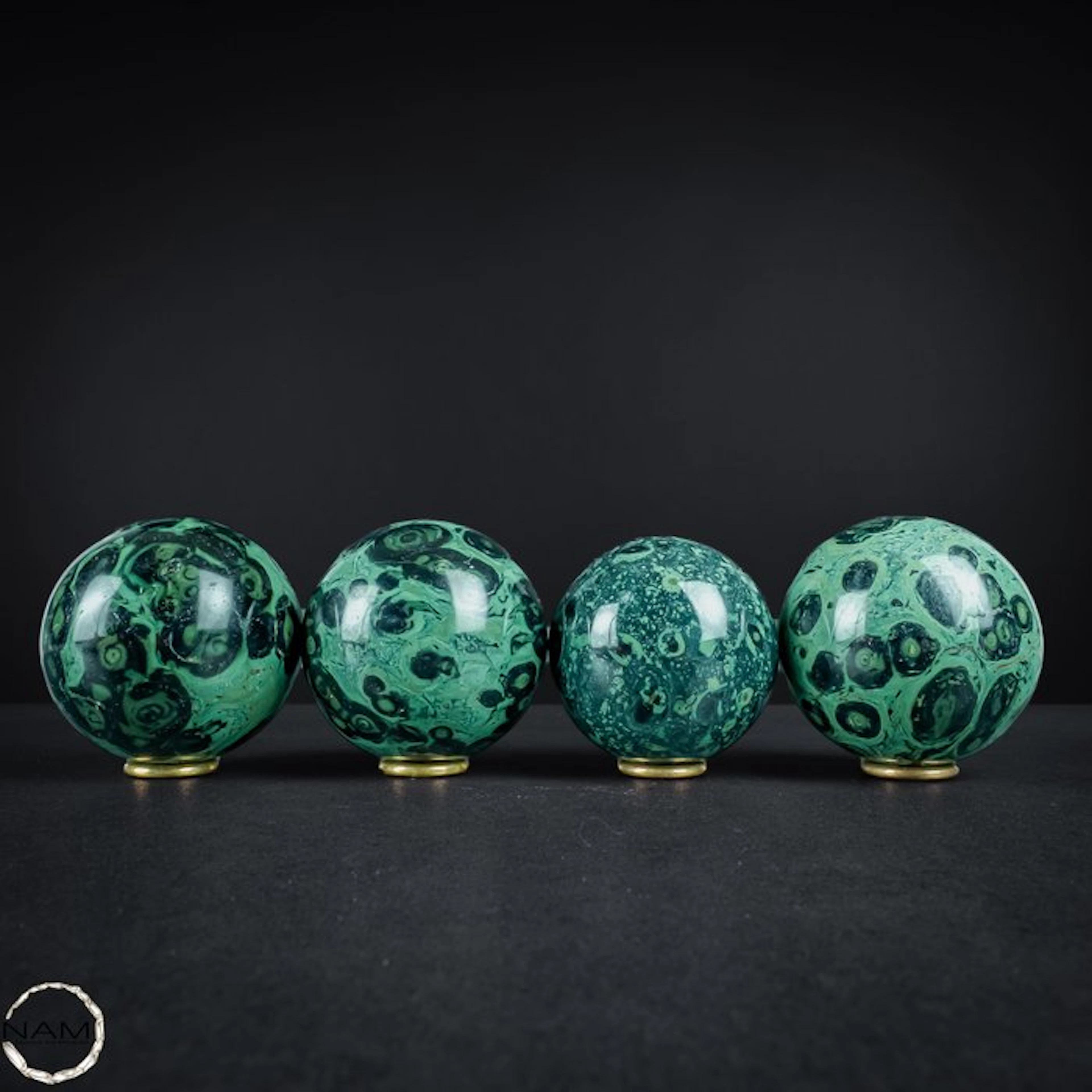 Kambaba Jasper Sphere Set – Fascinating natural art with...