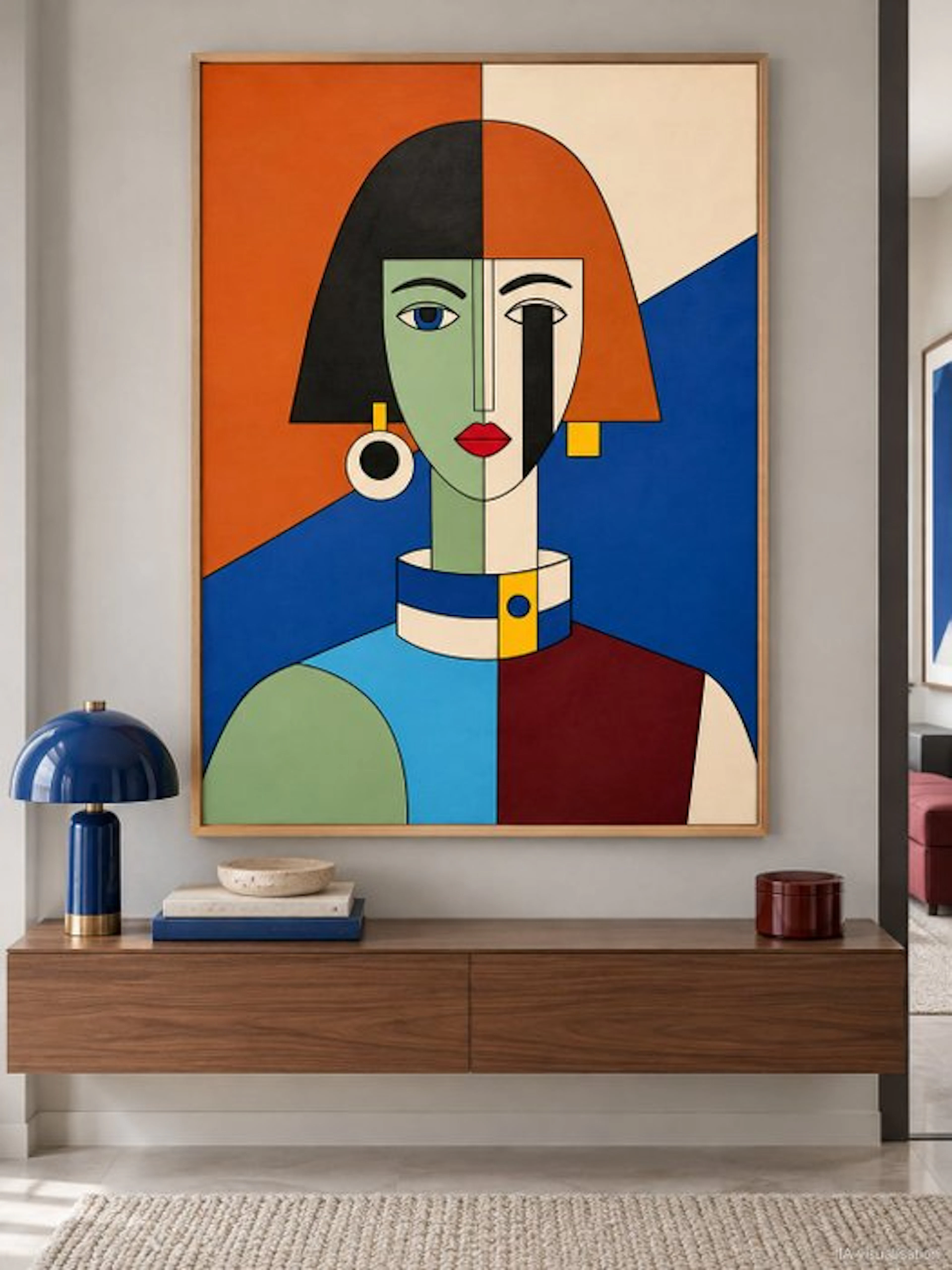 Marcel Mendez - Fragmented Face #159 -XL- ( No reserve )