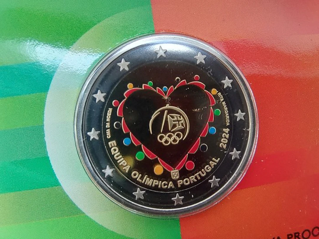 Portugal. 2 Euro 2024 "Equipa Olimpica Portugal" Proof (No reserve price)
