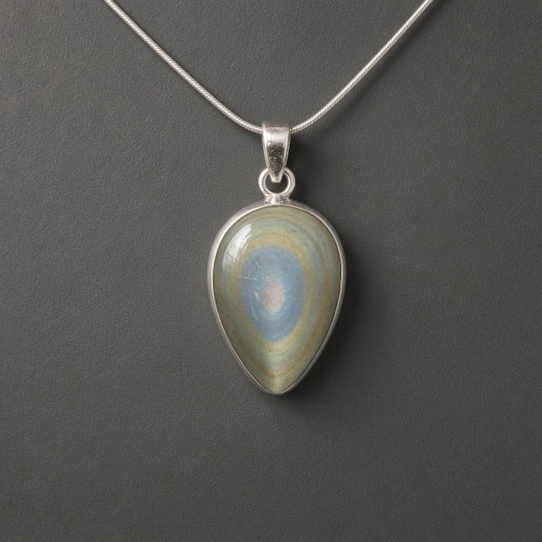 Celestial Eye Obsidian pendant