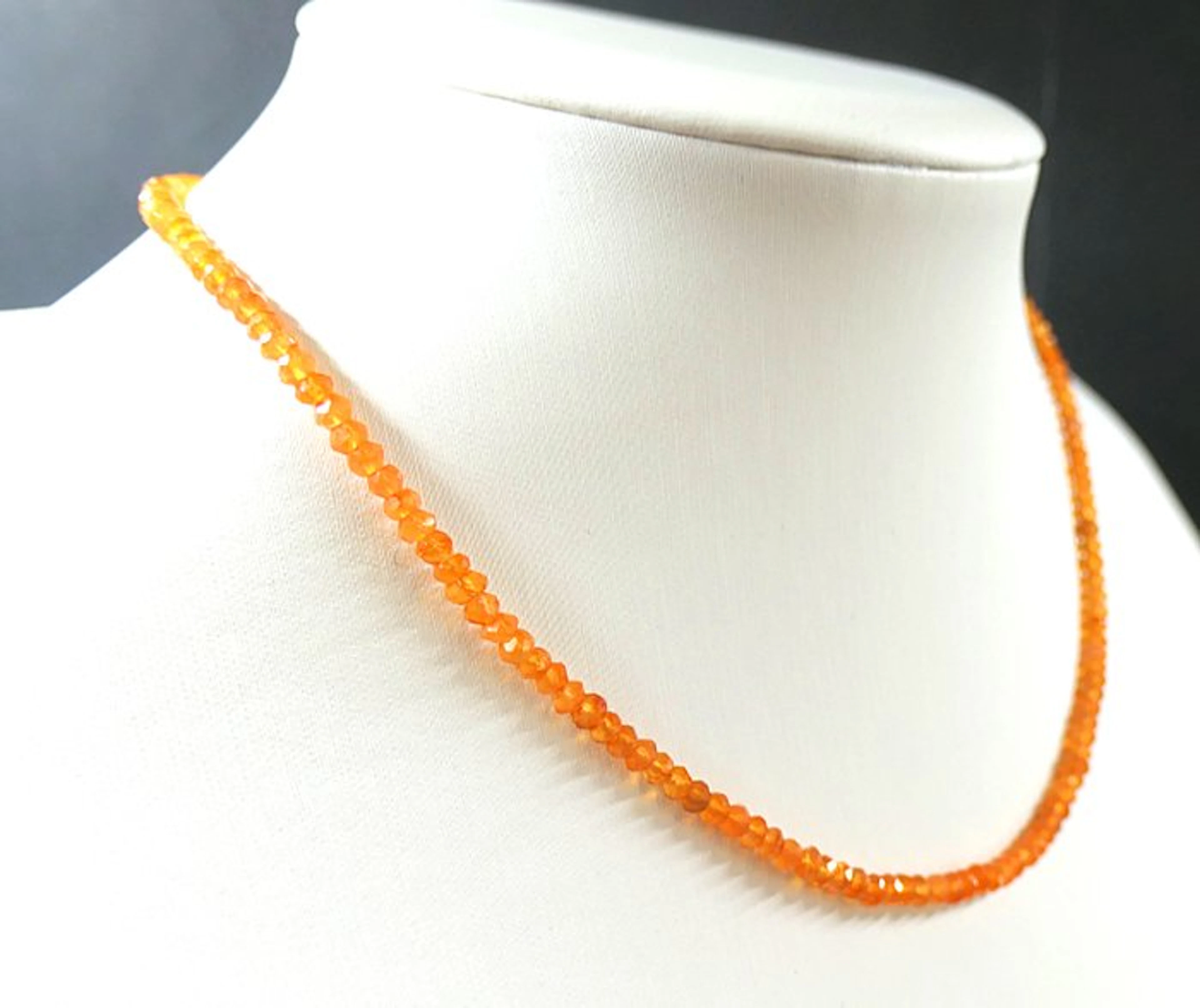 Pretty 100% natural carnelian on thread to be strung into jewelry