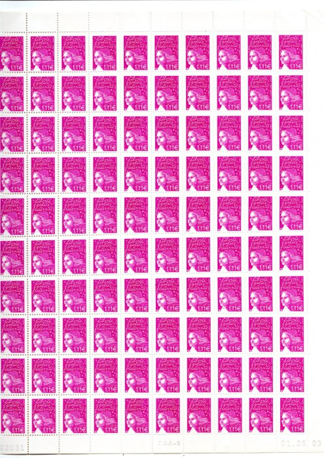 France 2003/2003 - Complete sheet No