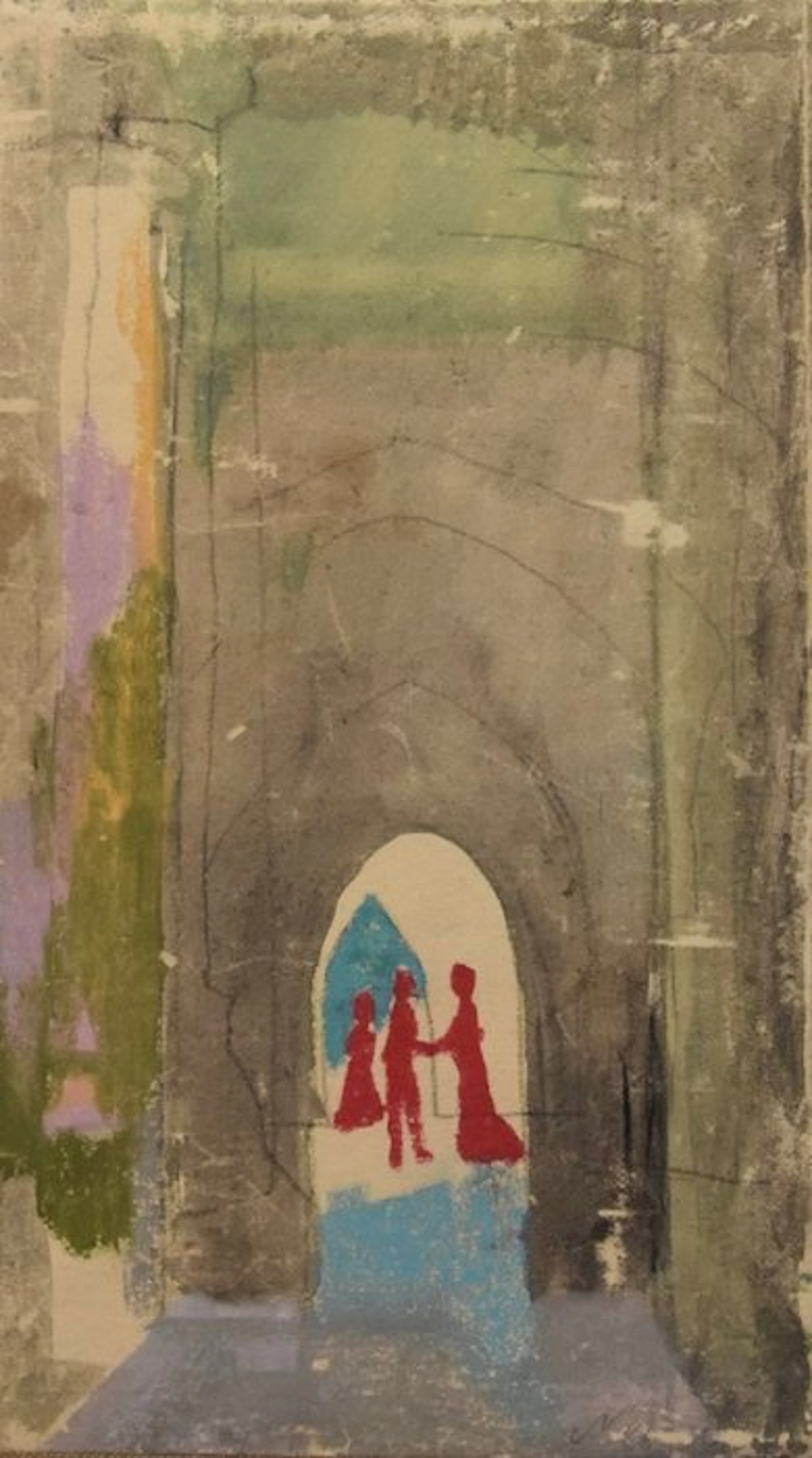 Mino Maccari (1899-1989) - Incontro sotto i Portici - Nobildonna (opera doppia)