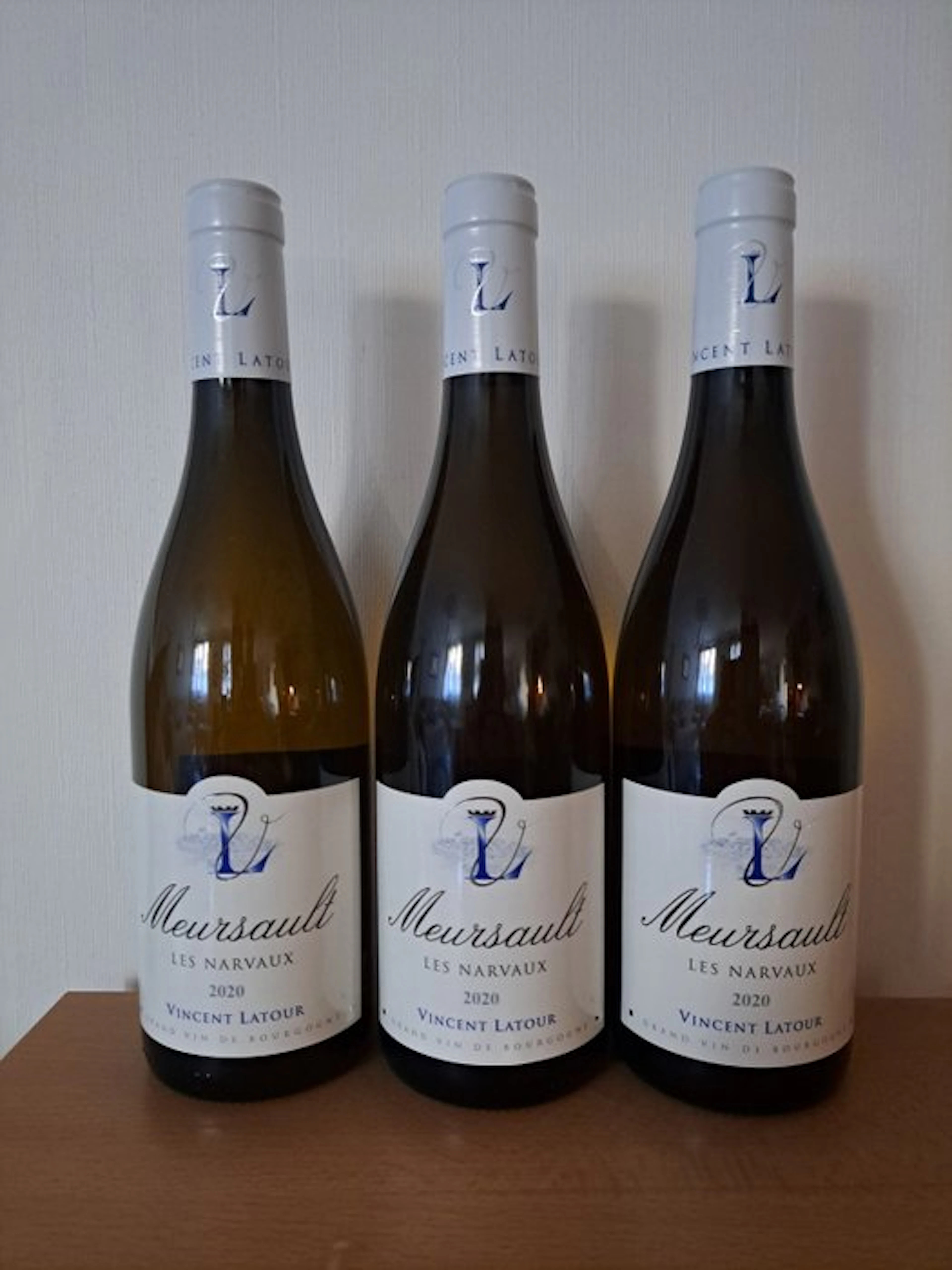 2020 Domaine Vincent Latour "Les Narvaux" - Meursault - 3 Bottles (0.75L)