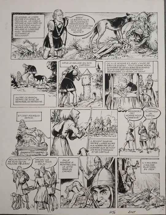 Claude Pascal - 1 Original page - Les histoires de...