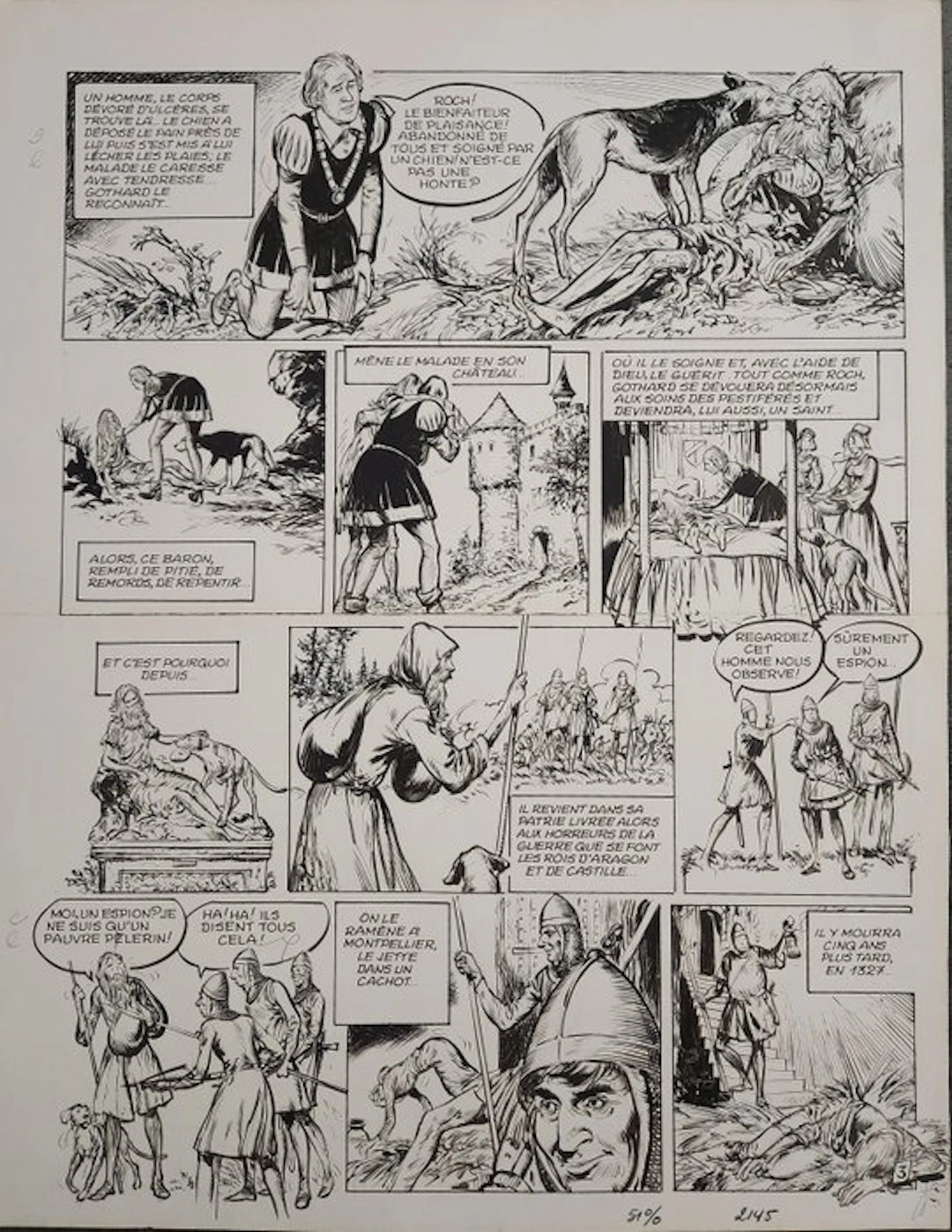 Claude Pascal - 1 Original page - Les histoires de...
