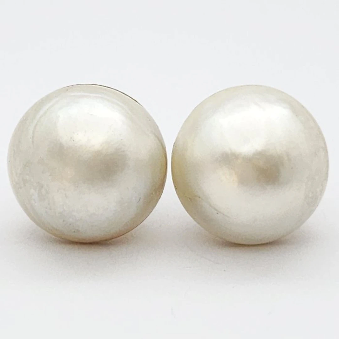 2 piece jewellery set - 18 kt. Yellow gold Pearl - Mabe