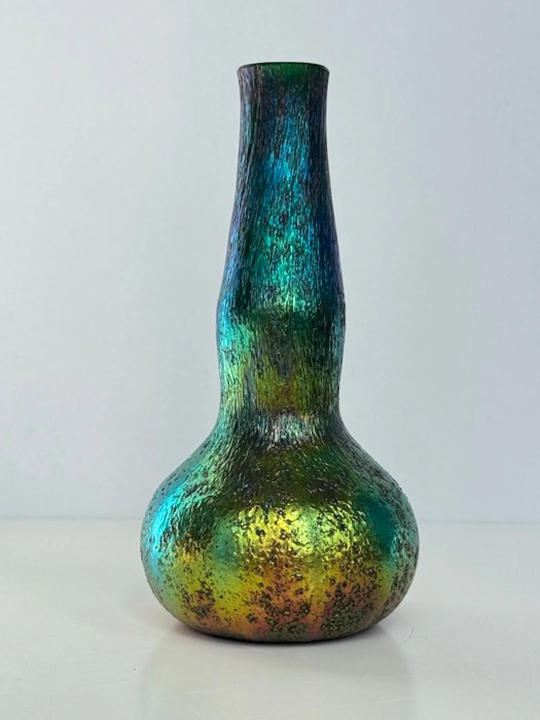 Bohemian - Vase - Glass - Iridescent Art Glass Vase