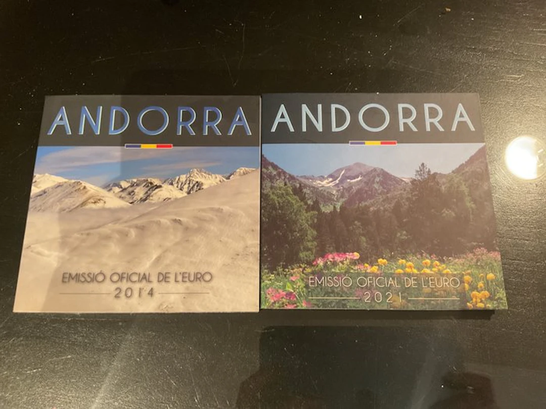 Andorra. Year Set (BU) 2014/2021 (2 Sets) (No reserve price)