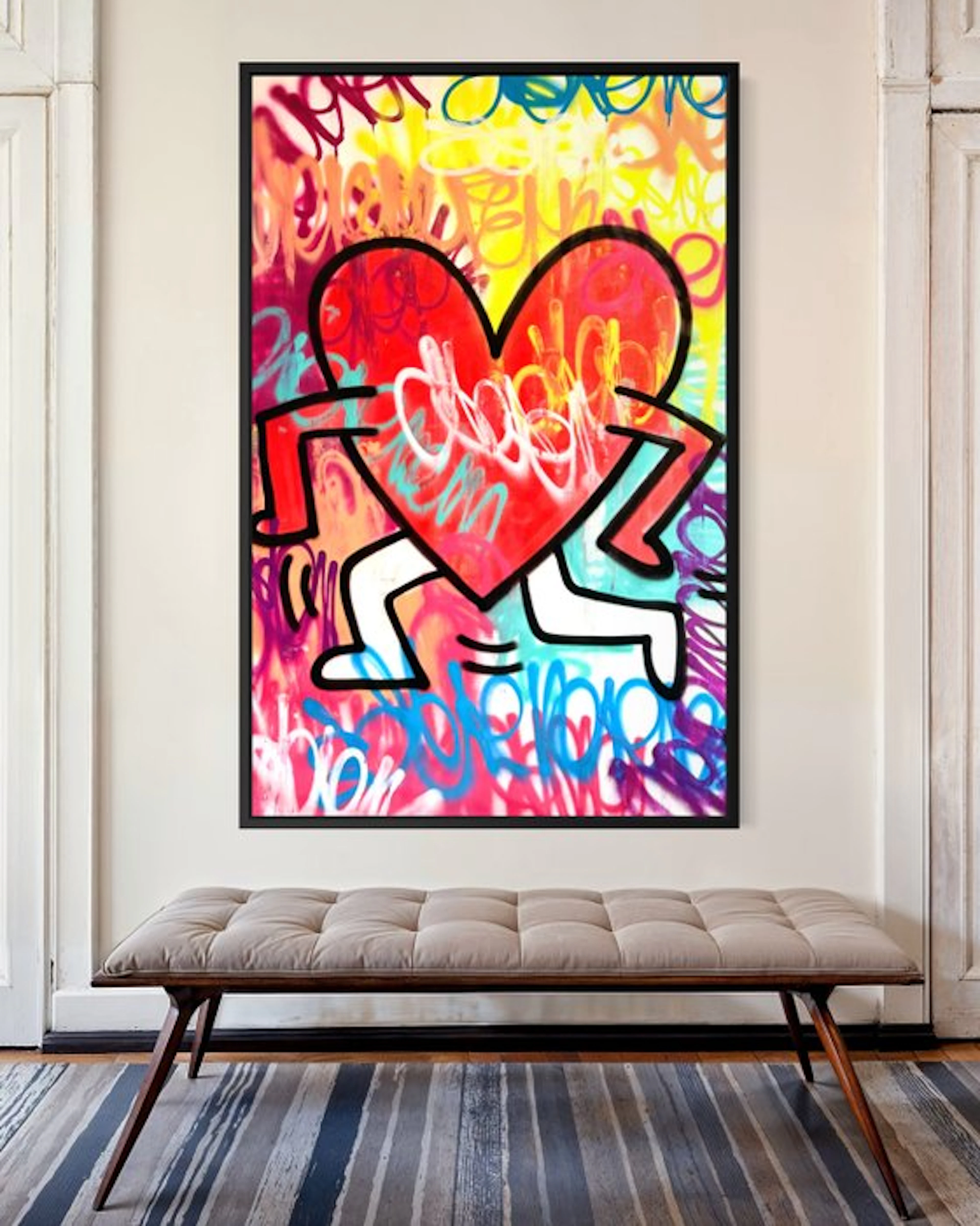 Gunnar Zyl - Running Heart / Keith Haring & Zyl XXL