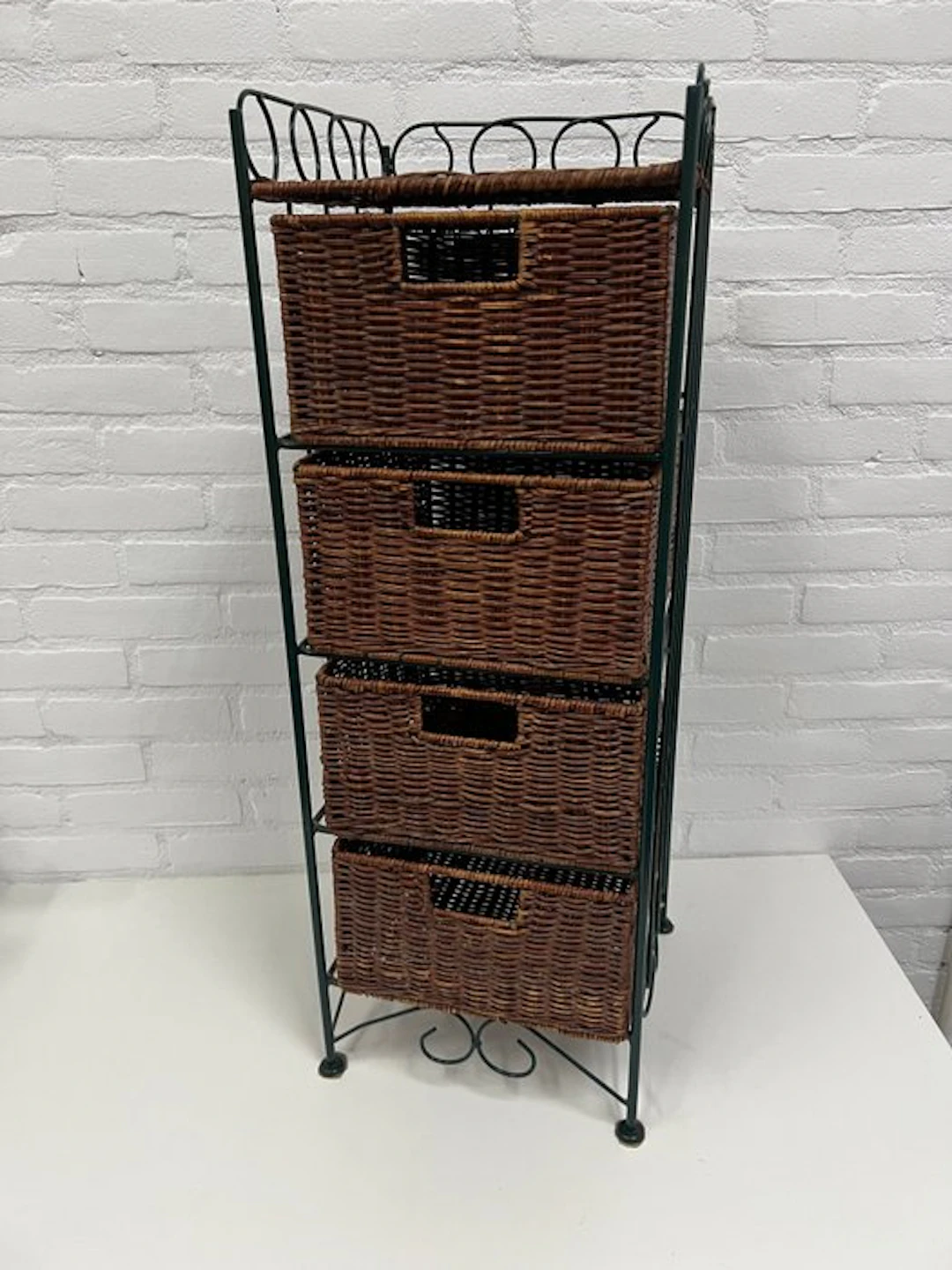 Chest of drawers - Brocante 4 - Drawer Cabinet - Metal, Wood