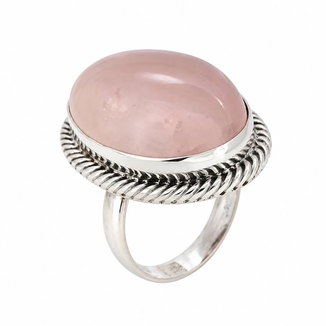 No reserve price - Ring Silver Quartz - Made in Italy - HandMade