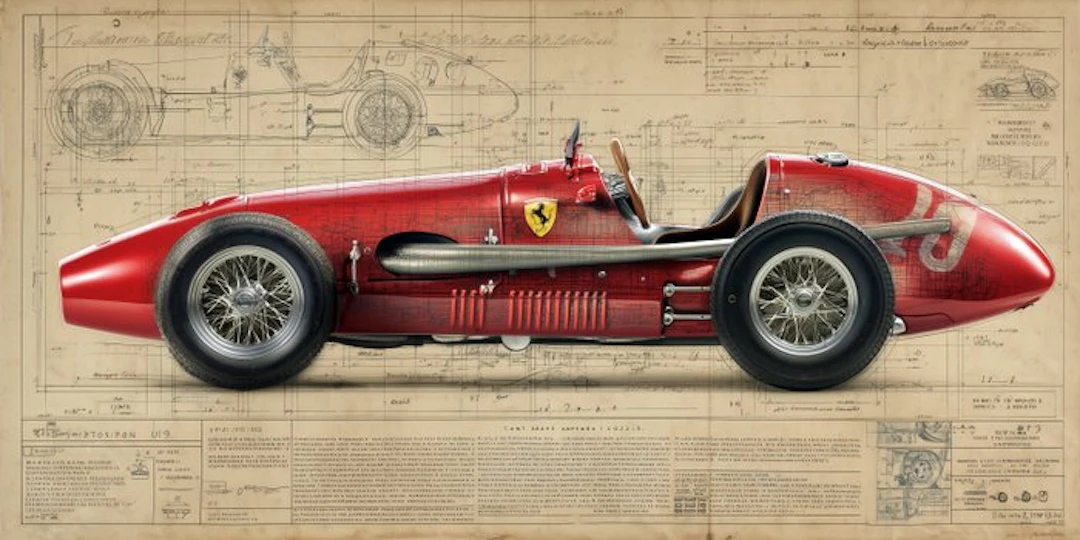Artxlife - Ascari Ferrari 500 F2 Drawings
