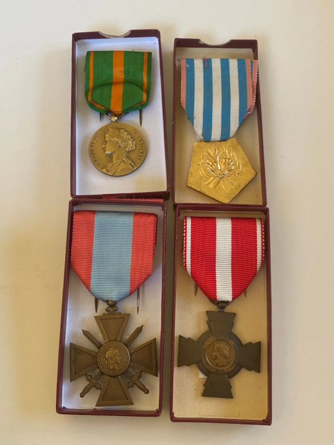 France - Military medal - collection of four French...
