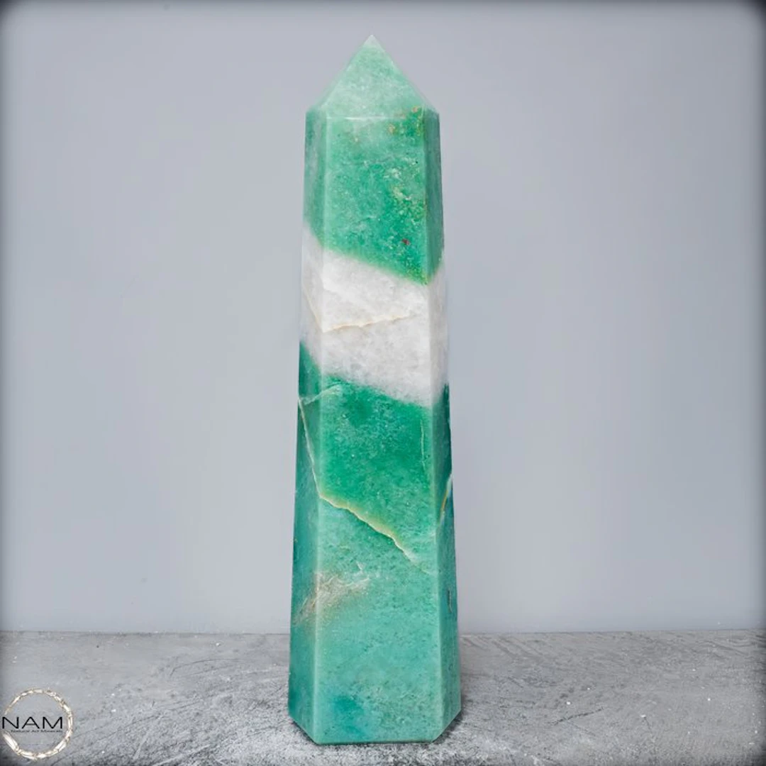 Natural Top Quality Aventurine Obelisk, Brazil- 6061.35 g