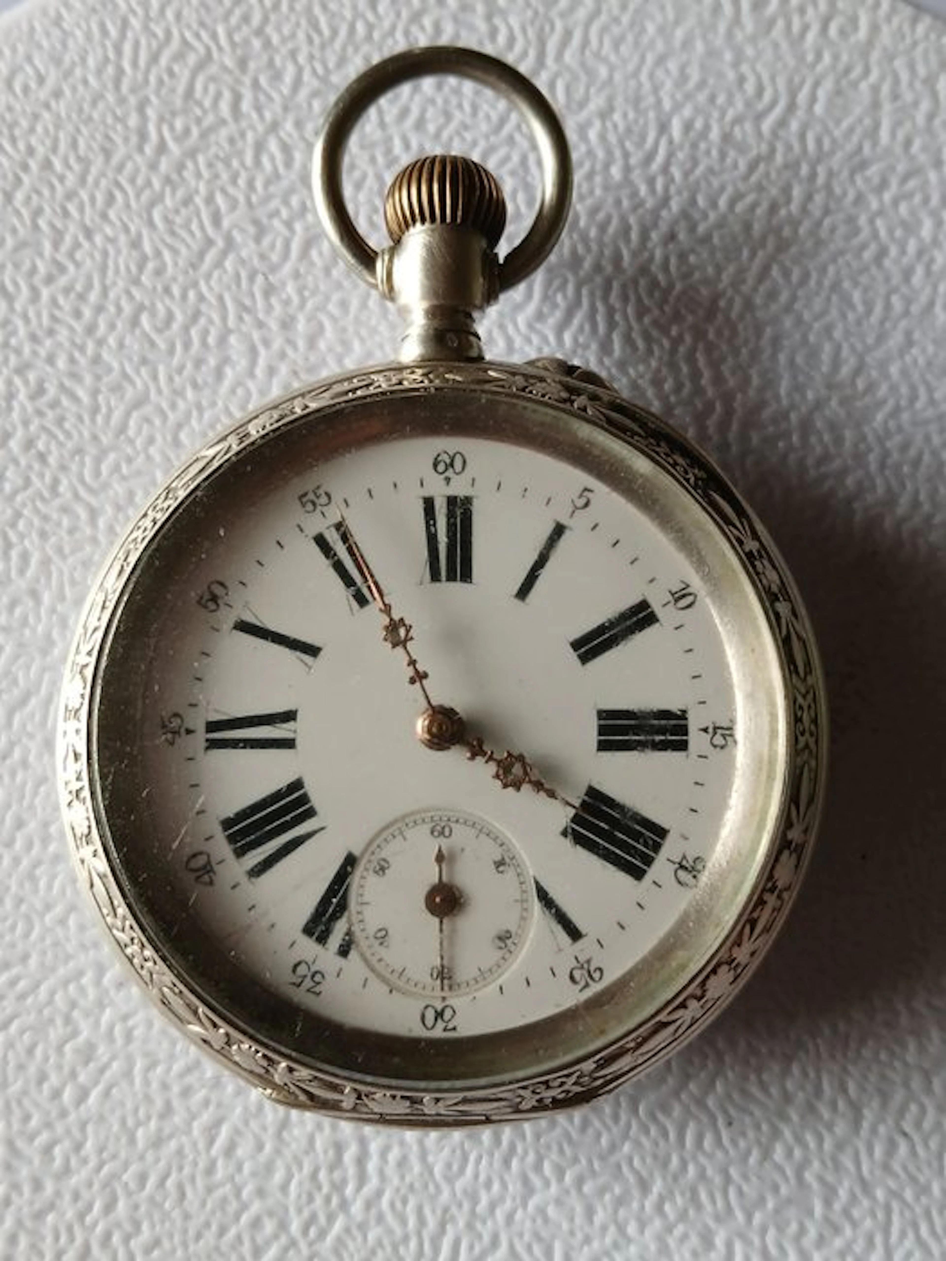 Gran reloj de plata-1880-- - 1850-1900