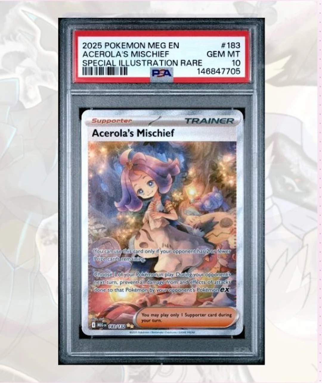 Pokémon - 1 Graded card - Acerola's Mischief SIR...
