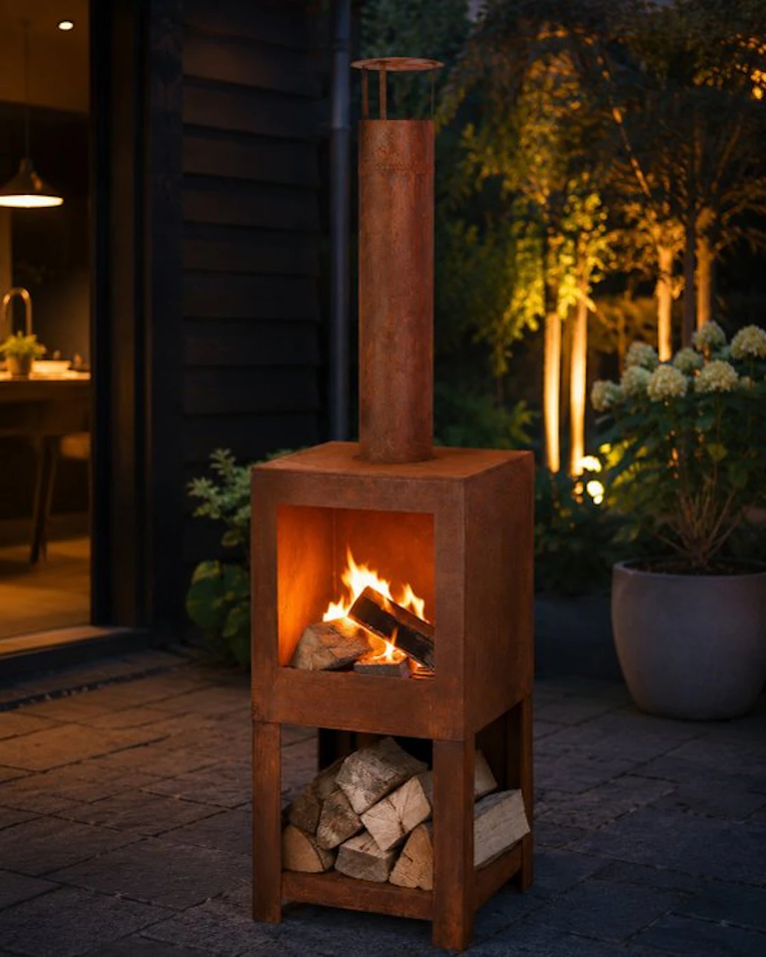 Heater - Design Garden Fireplace - Corten steel