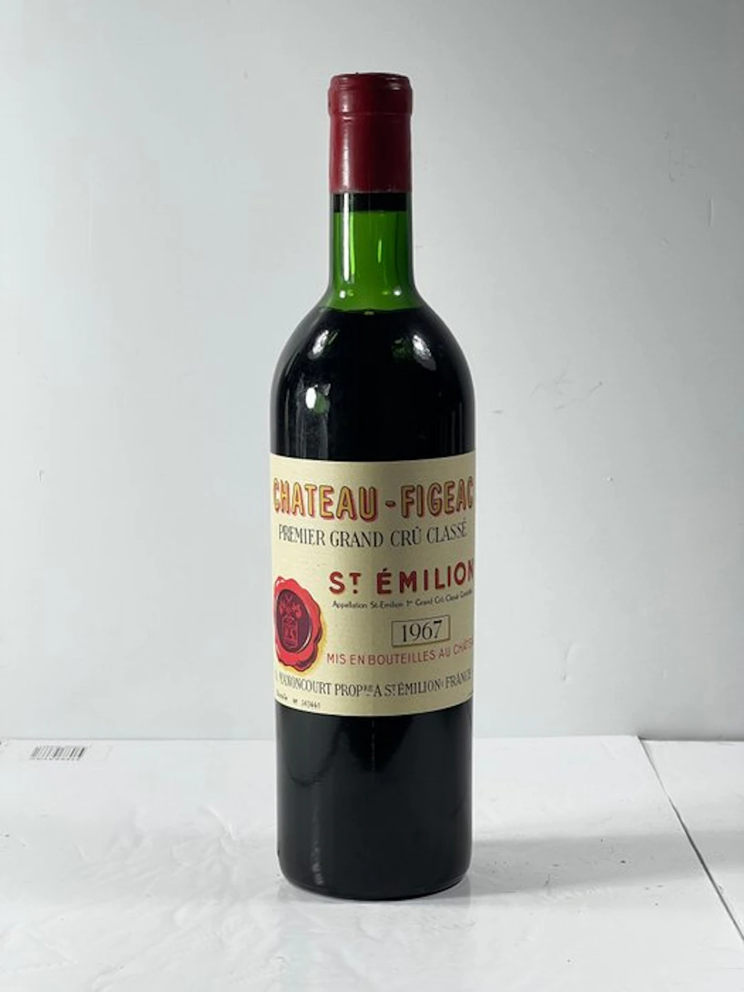 1967 Château Figeac - Saint-Émilion Premier Grand Cru Classé - 1 Bottle (0.75L)