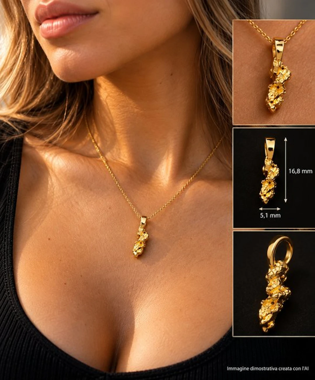 Pendant - 22 kt. Yellow gold