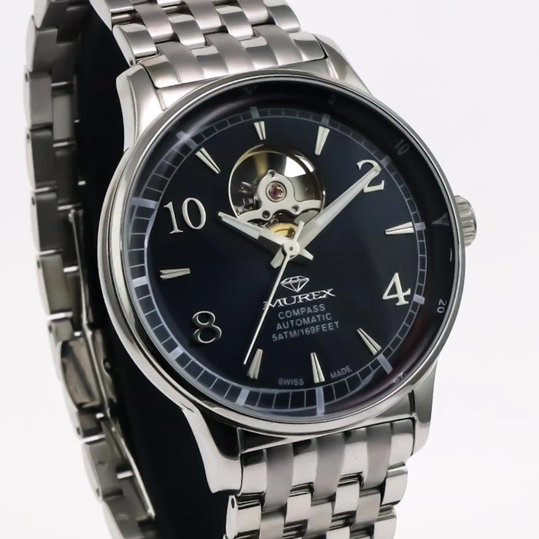 Murex - Compass Swiss Watch Open-Heart Automatic...