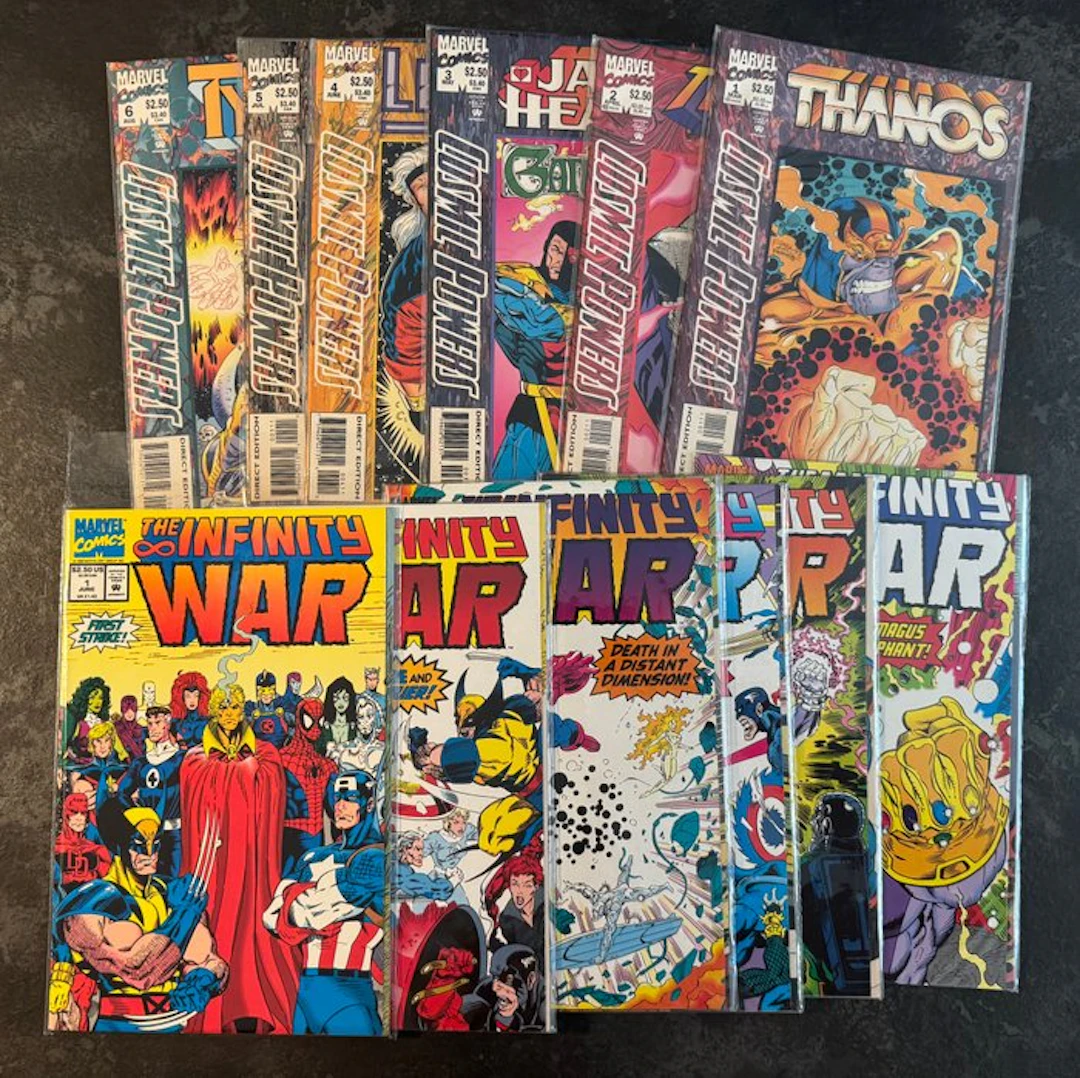 Cosmic Powers + The Infinity War - 2x MiniSeries LOT 90’s...