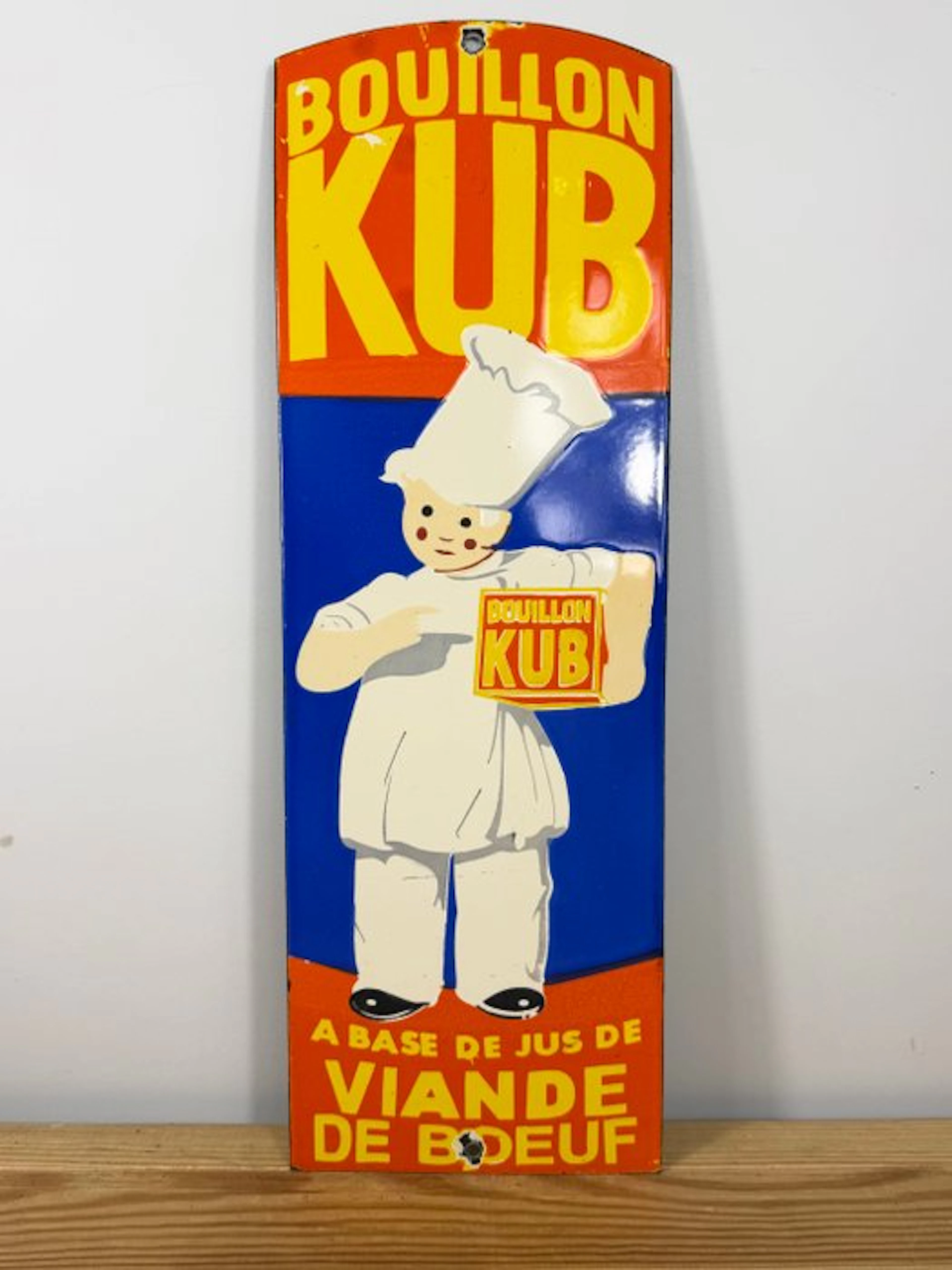 Enamel plate - KUB - Enamel