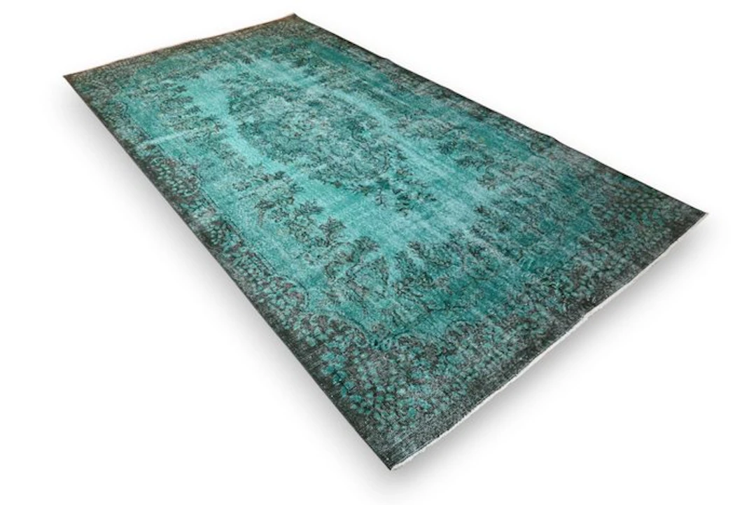 XL Turquoise vintage - Rug - 320 cm - 170 cm - with certificate
