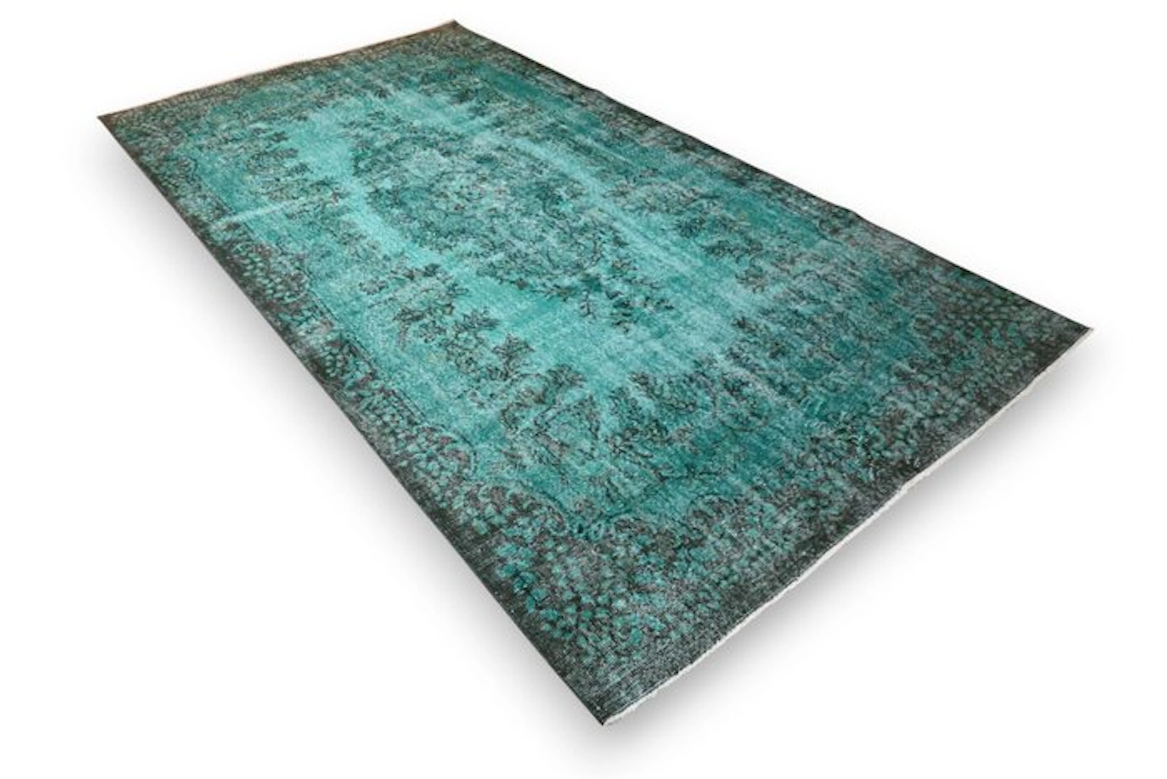 XL Turquoise vintage - Rug - 320 cm - 170 cm - with certificate