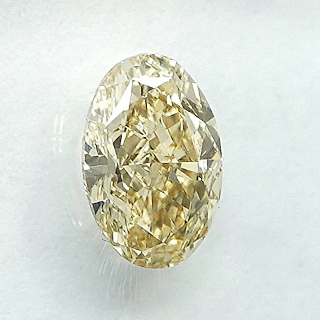 1 pcs Diamond (Natural coloured) - 0.50 ct - Oval - Fancy...