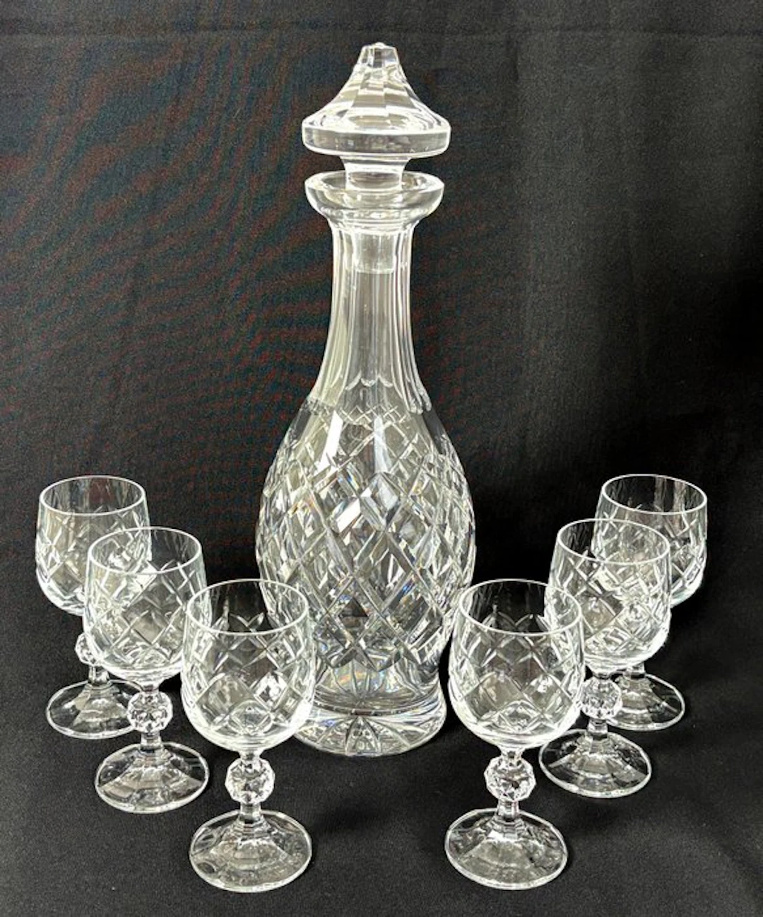 Waterford en Bohemia Crystal - Drinking set for 6 (7) - Waterford "Boyne"