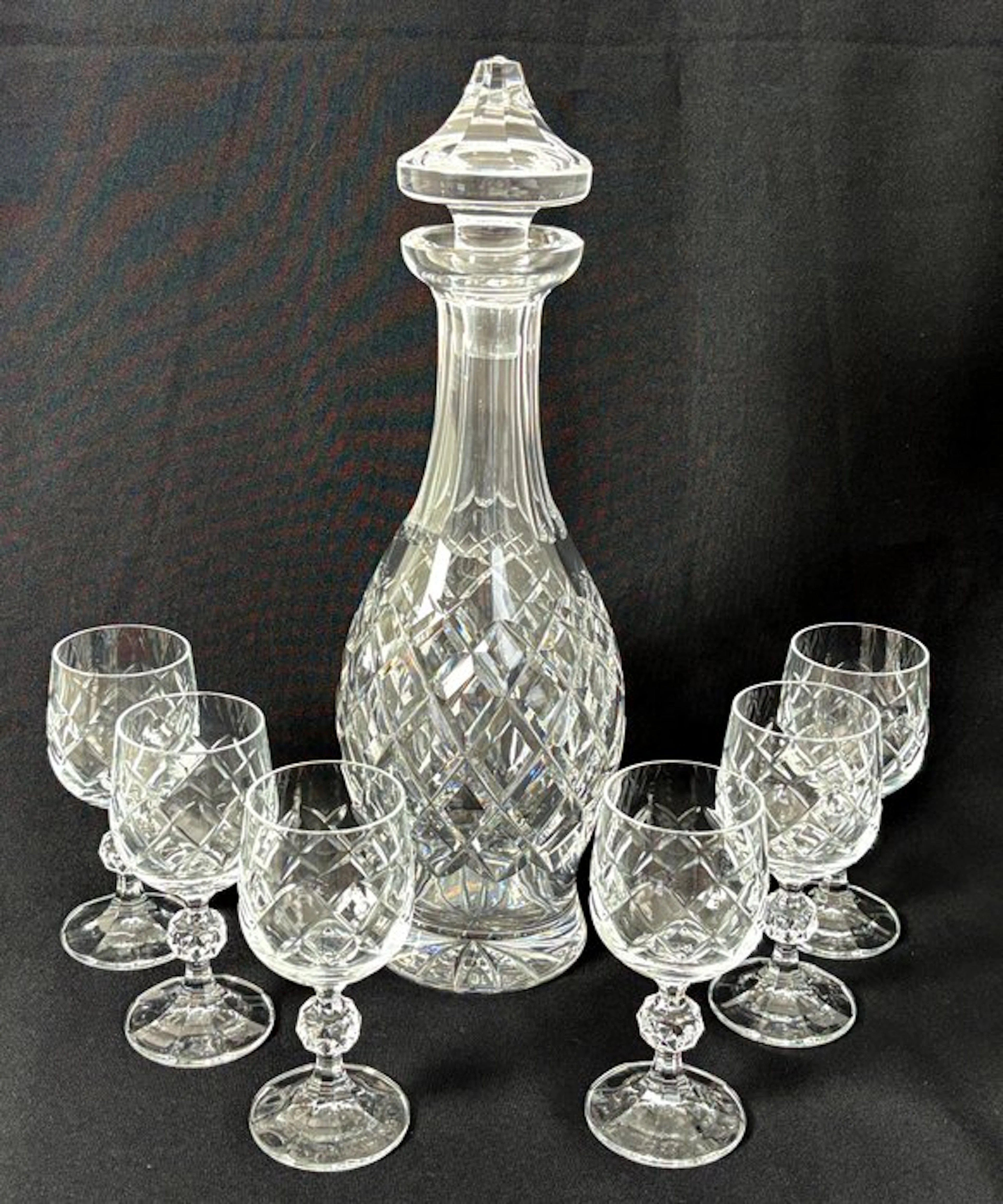 Waterford en Bohemia Crystal - Drinking set for 6 (7) - Waterford "Boyne"