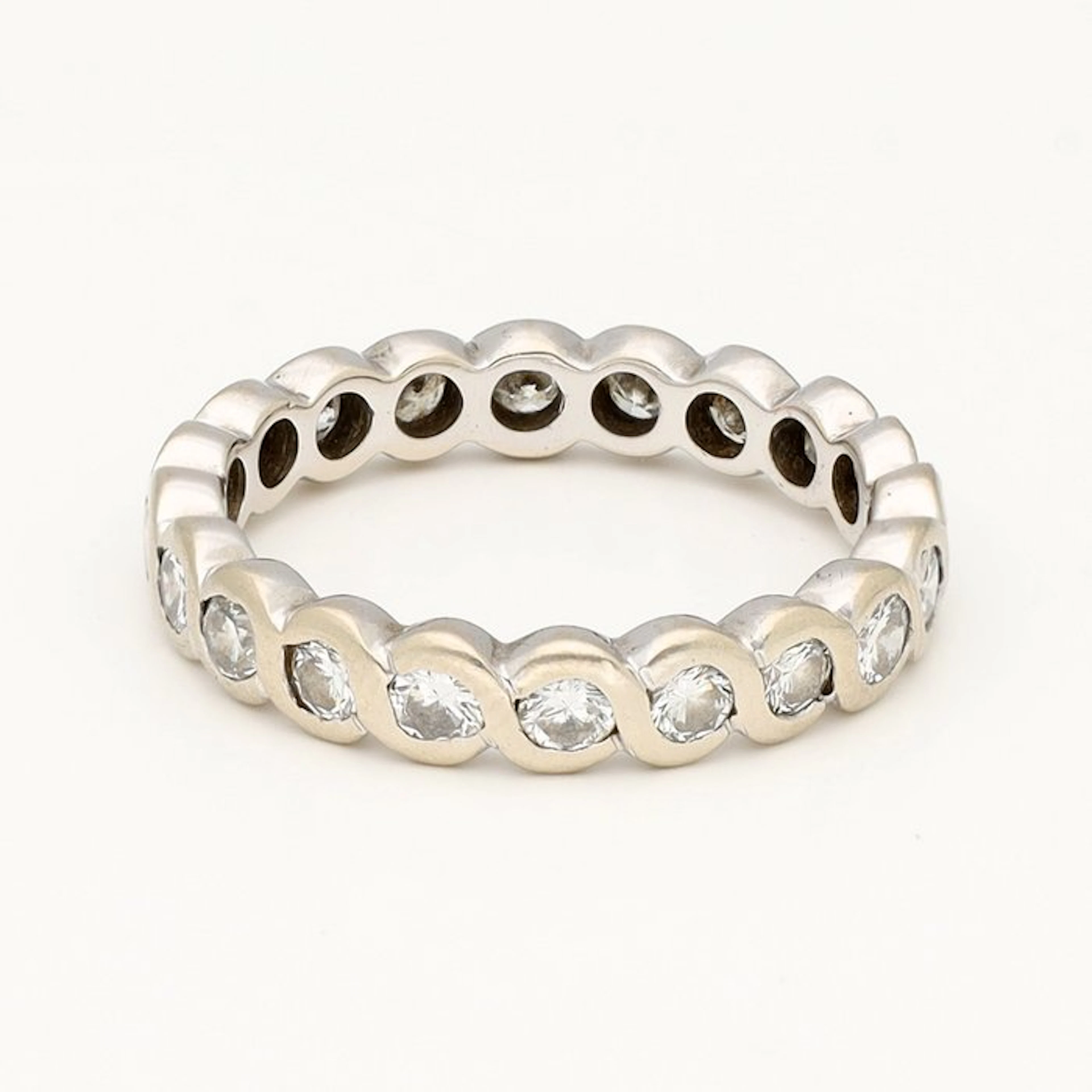 Ring - 18 kt. White gold Diamond (Natural)
