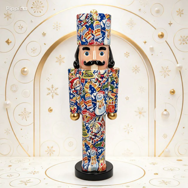Figurine - Schiaccianoci Natalizio in stile Pop Art - Resin