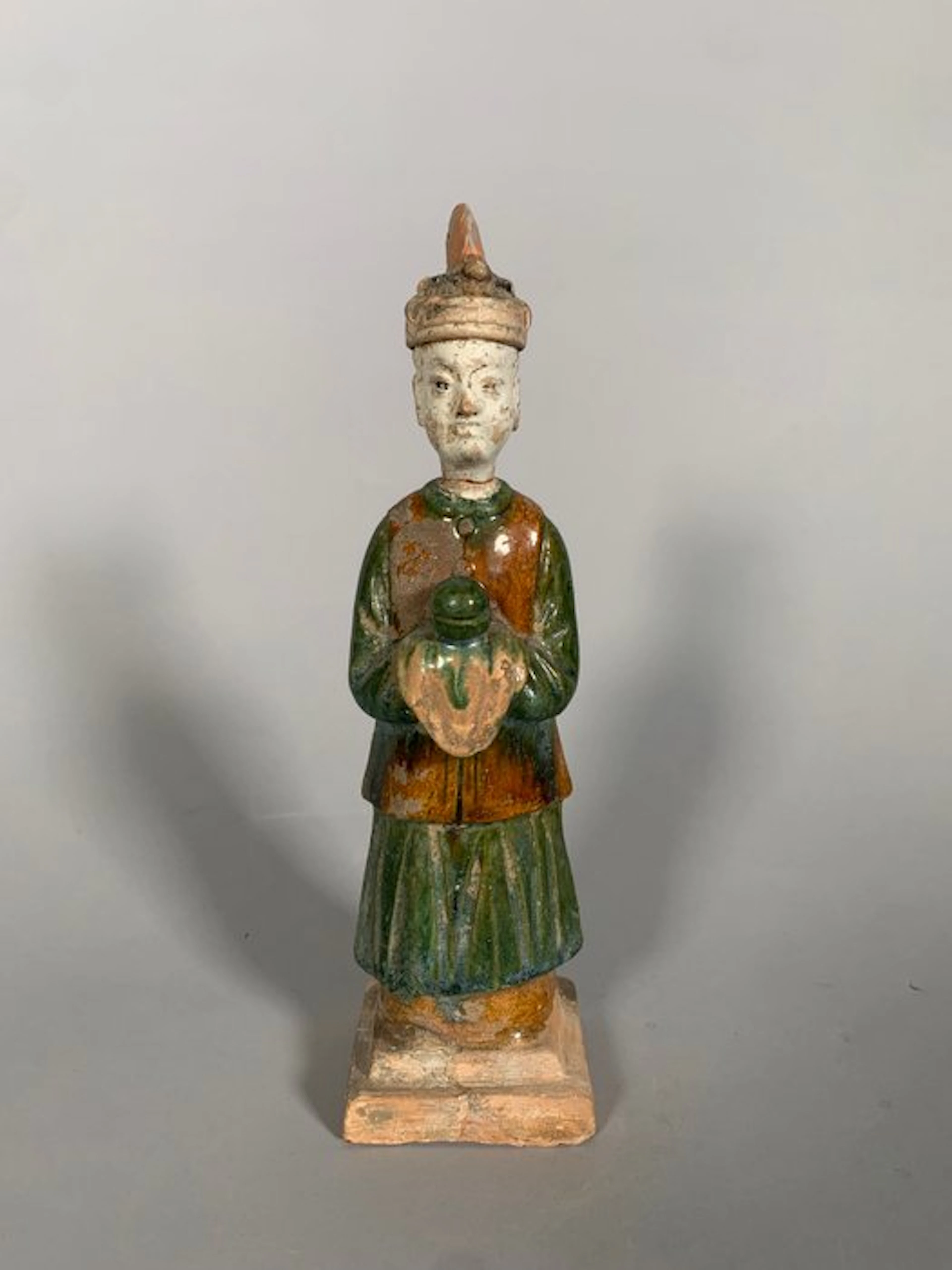 Ancient Chinese, Ming dynasty Terracotta your servant - 19 cm