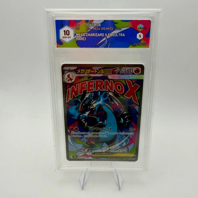 Pokémon - 1 Graded card - Charizard - Graad 10