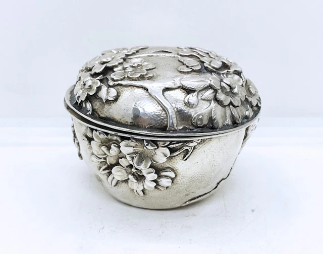 Watanabe - Box - Argento Jungin pure silver (950/ooo) - Ancient Japanese