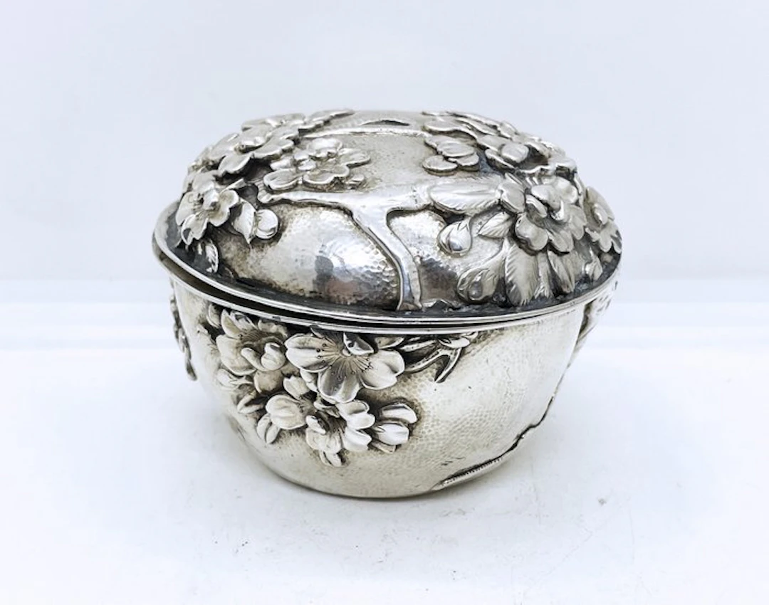 Watanabe - Box - Argento Jungin pure silver (950/ooo) - Ancient Japanese