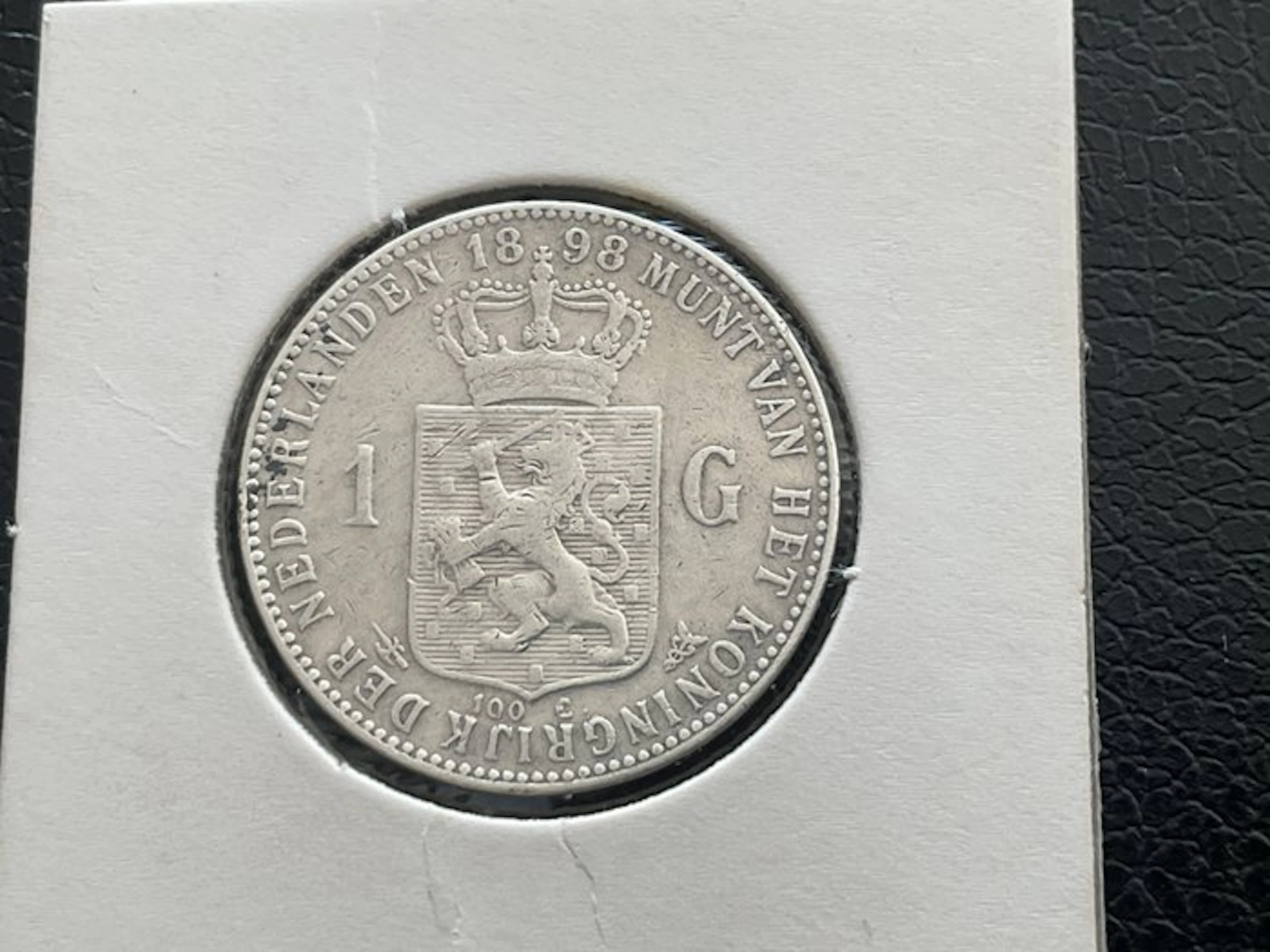 Netherlands. Wilhelmina. 1 Gulden 1898 (No reserve price)